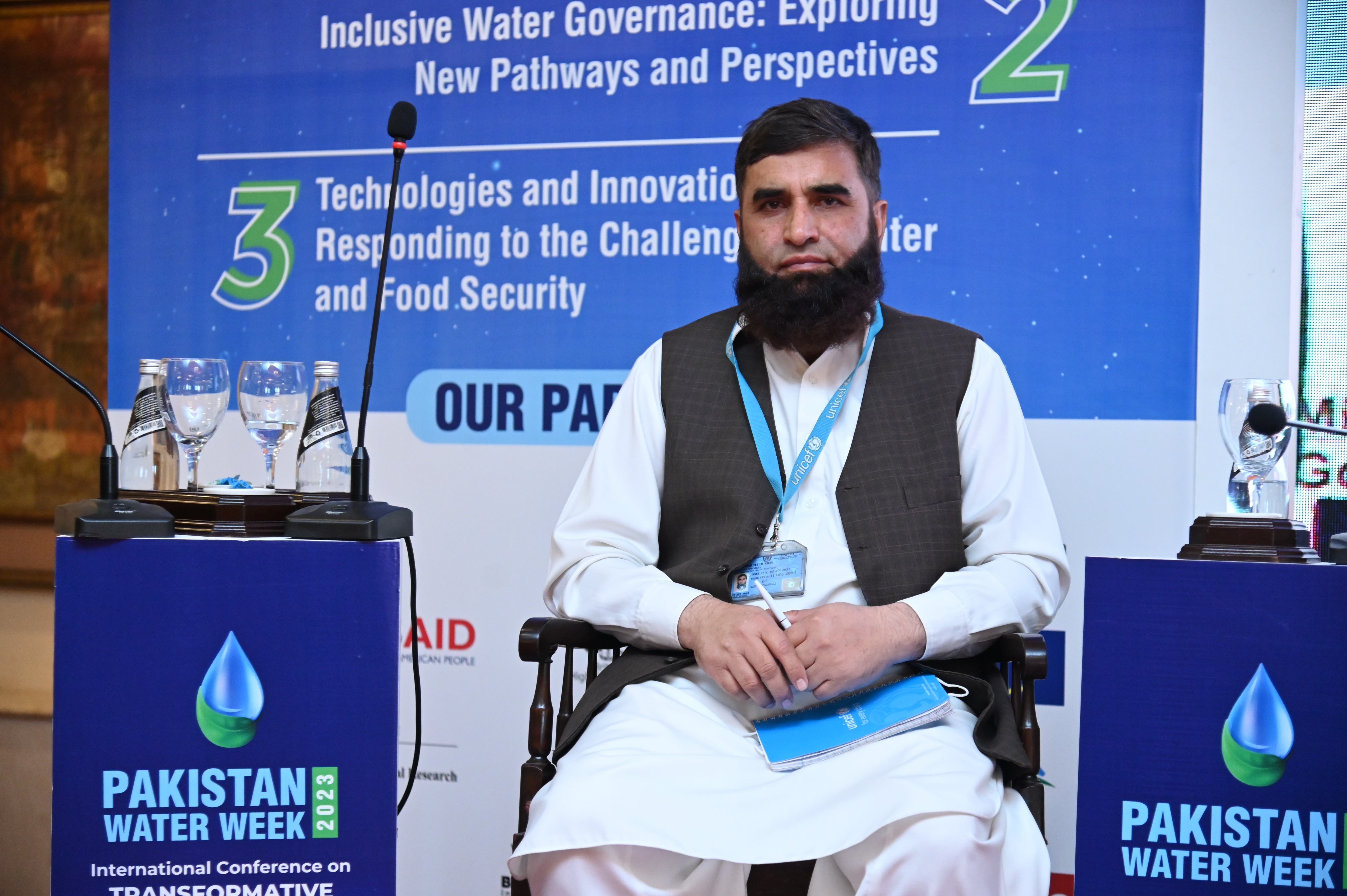 the member from the penalist group at International Conference & National Workshop on "PAKISTAN WATER WEEK 2023"