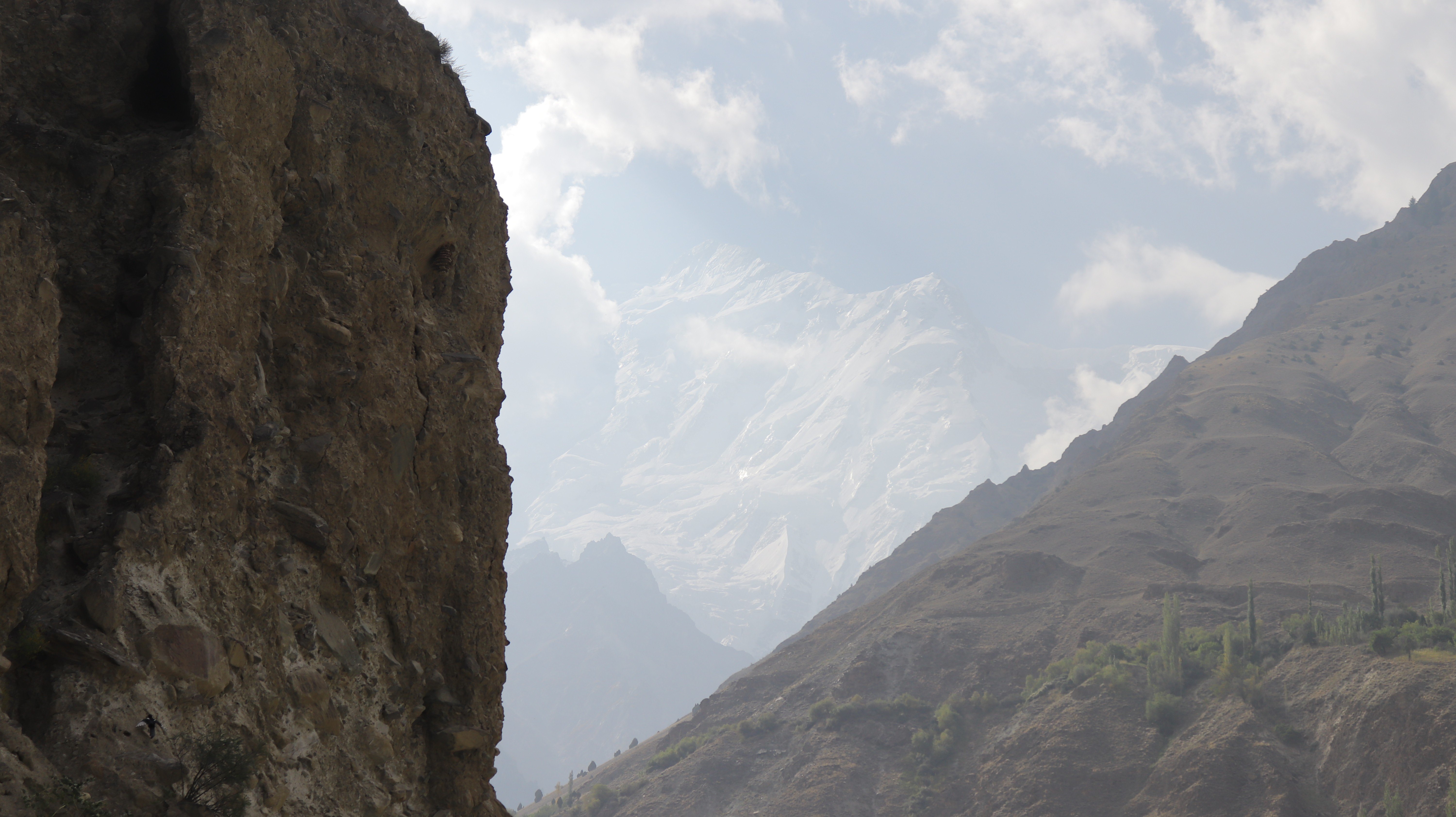The panoramic view of nanga parbat with the height of about 8143 meters.
