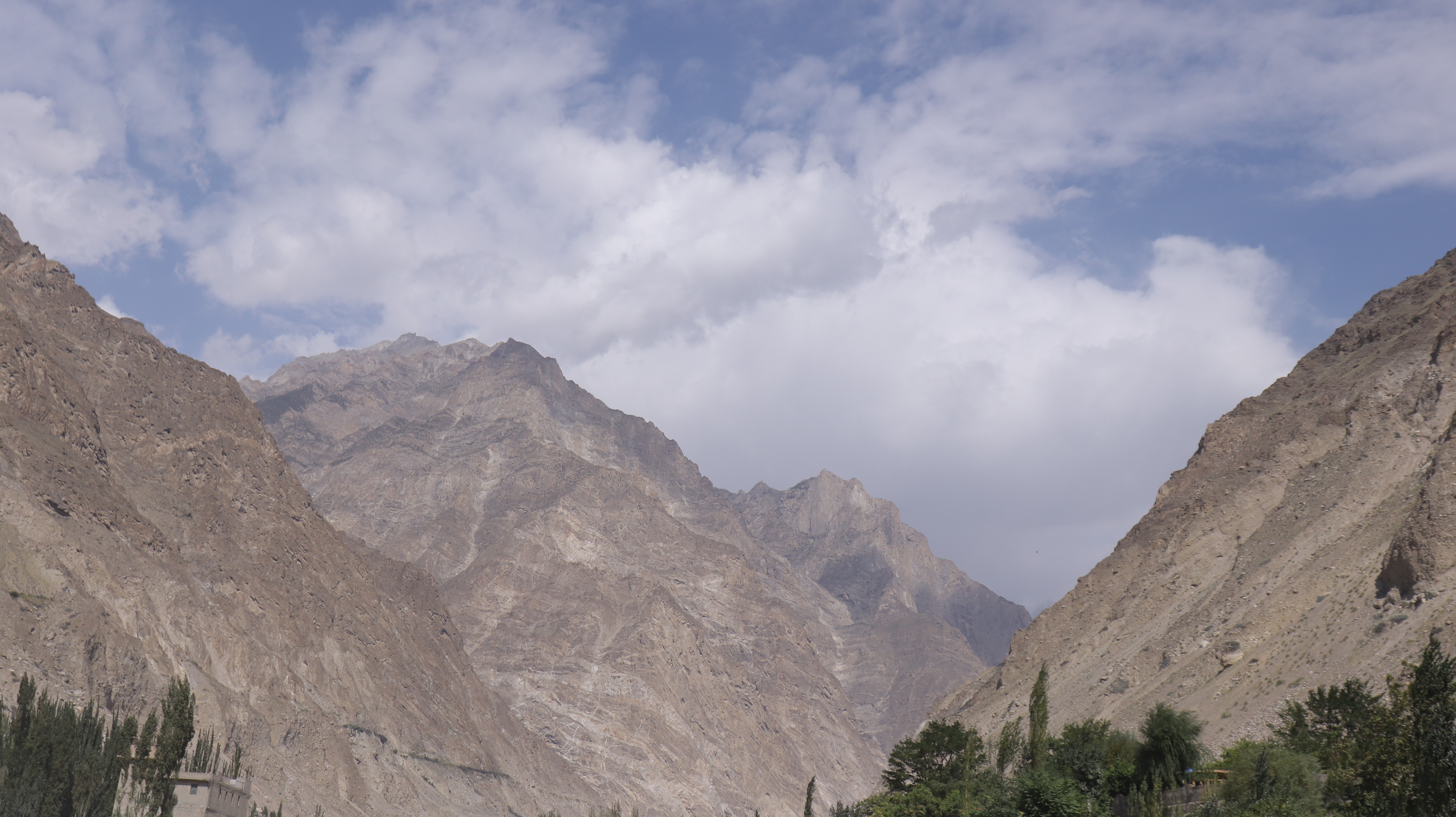 The scenic beauty of passu sar peak with the height of 7478 meters