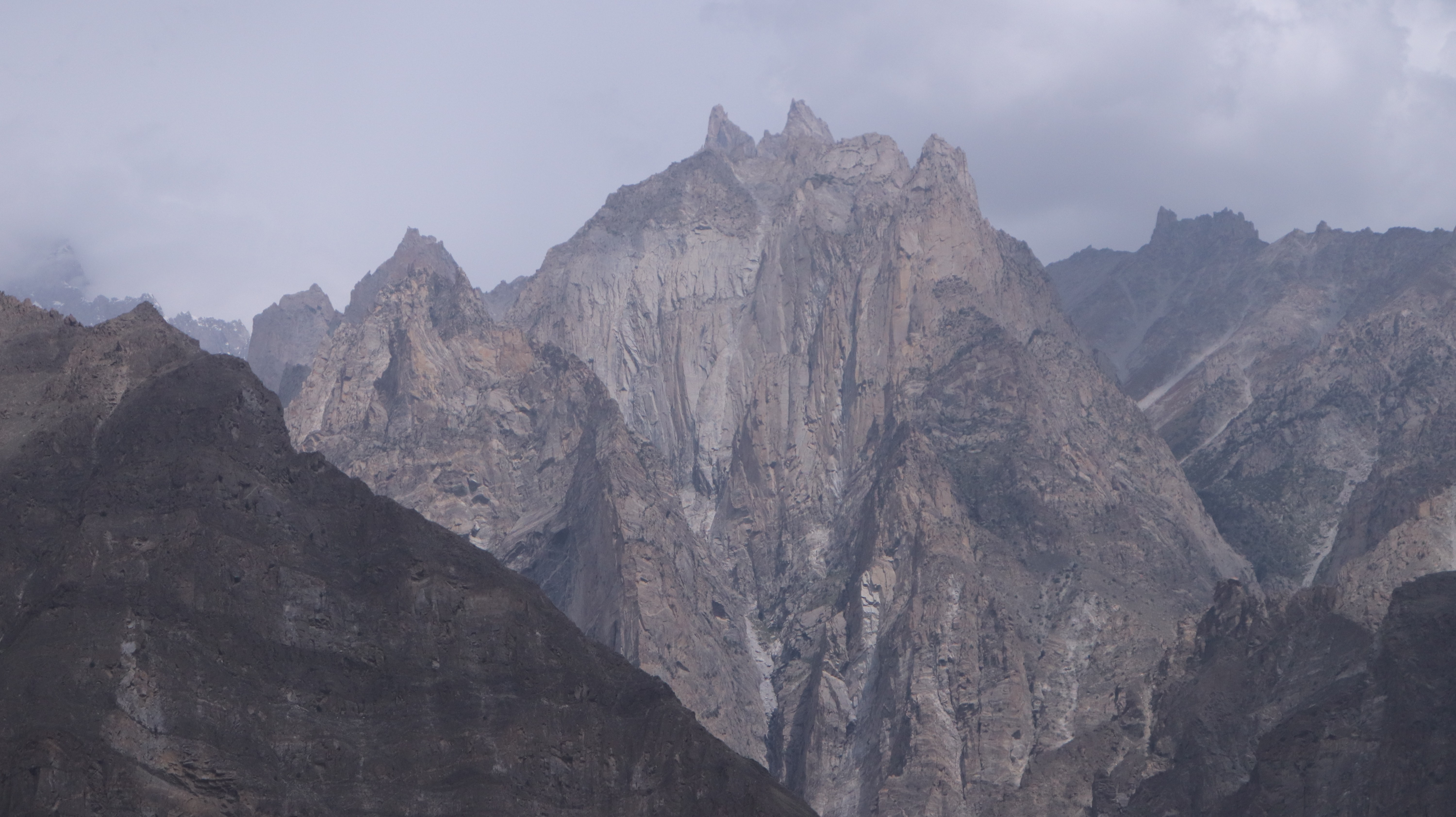 The potrait view of the majestic peak: The Passu Sar Peak