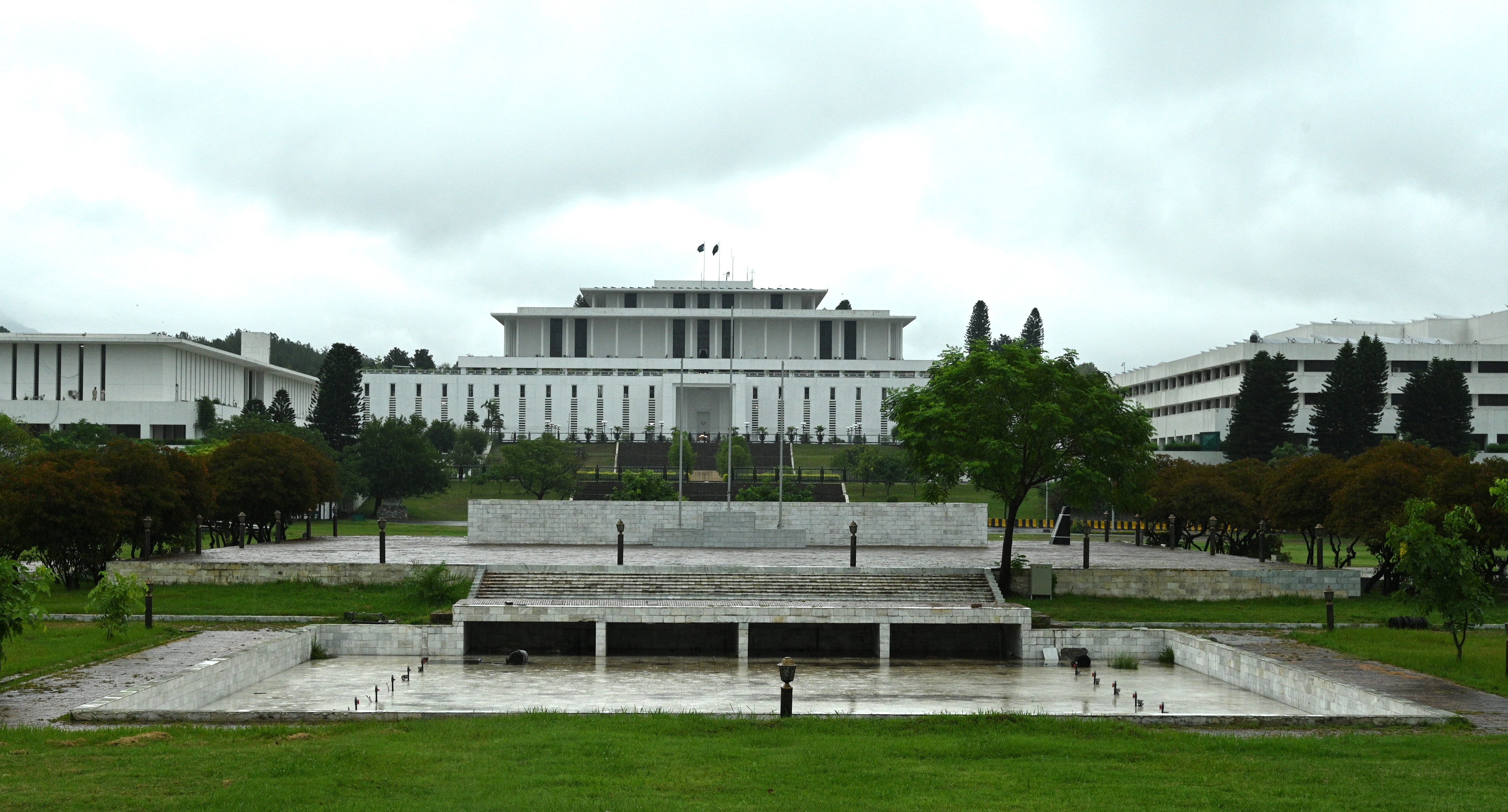 The parliament house in Red Zone area