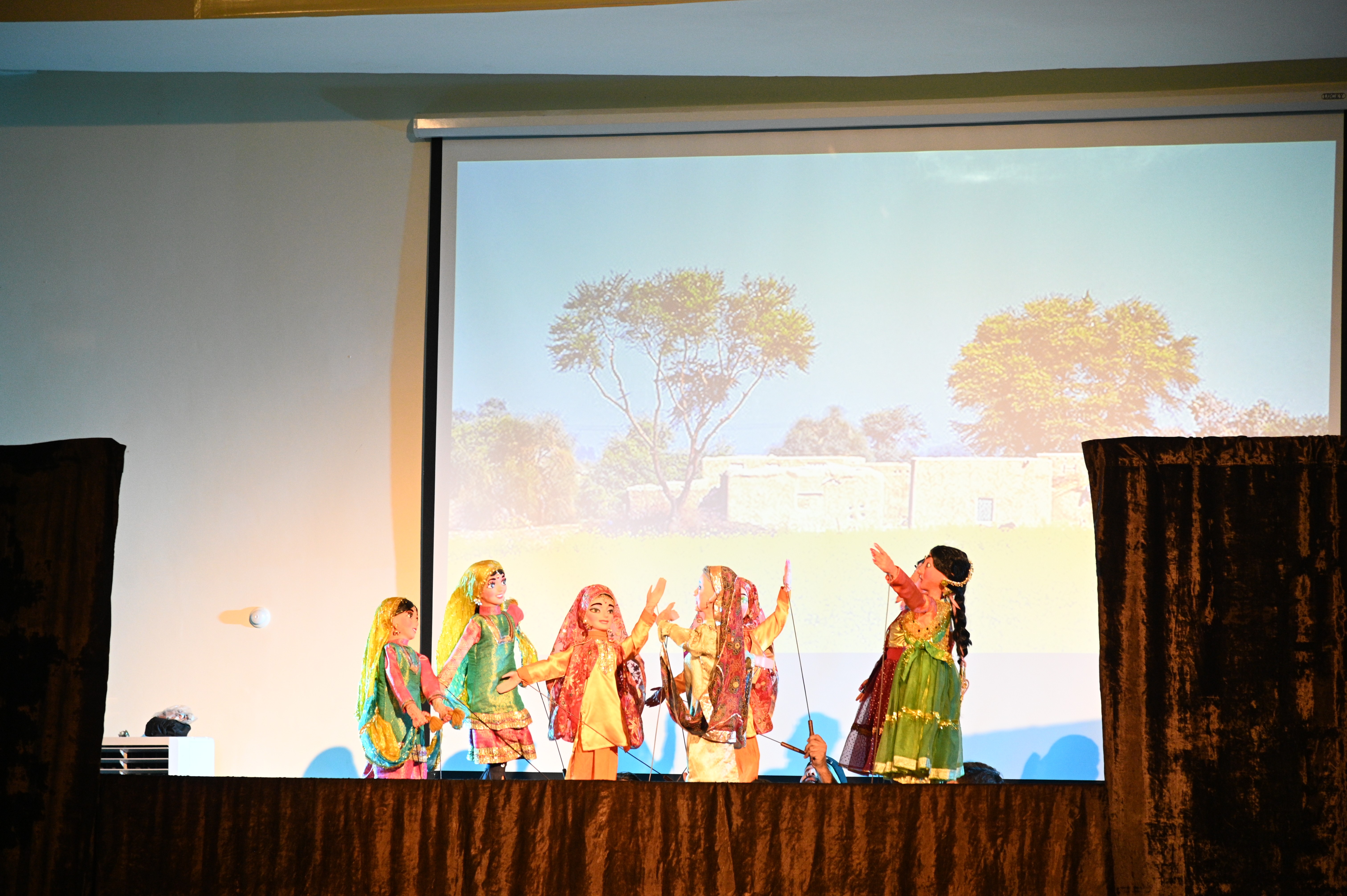 puppets of punjabi women symbolizing the culture of punjab