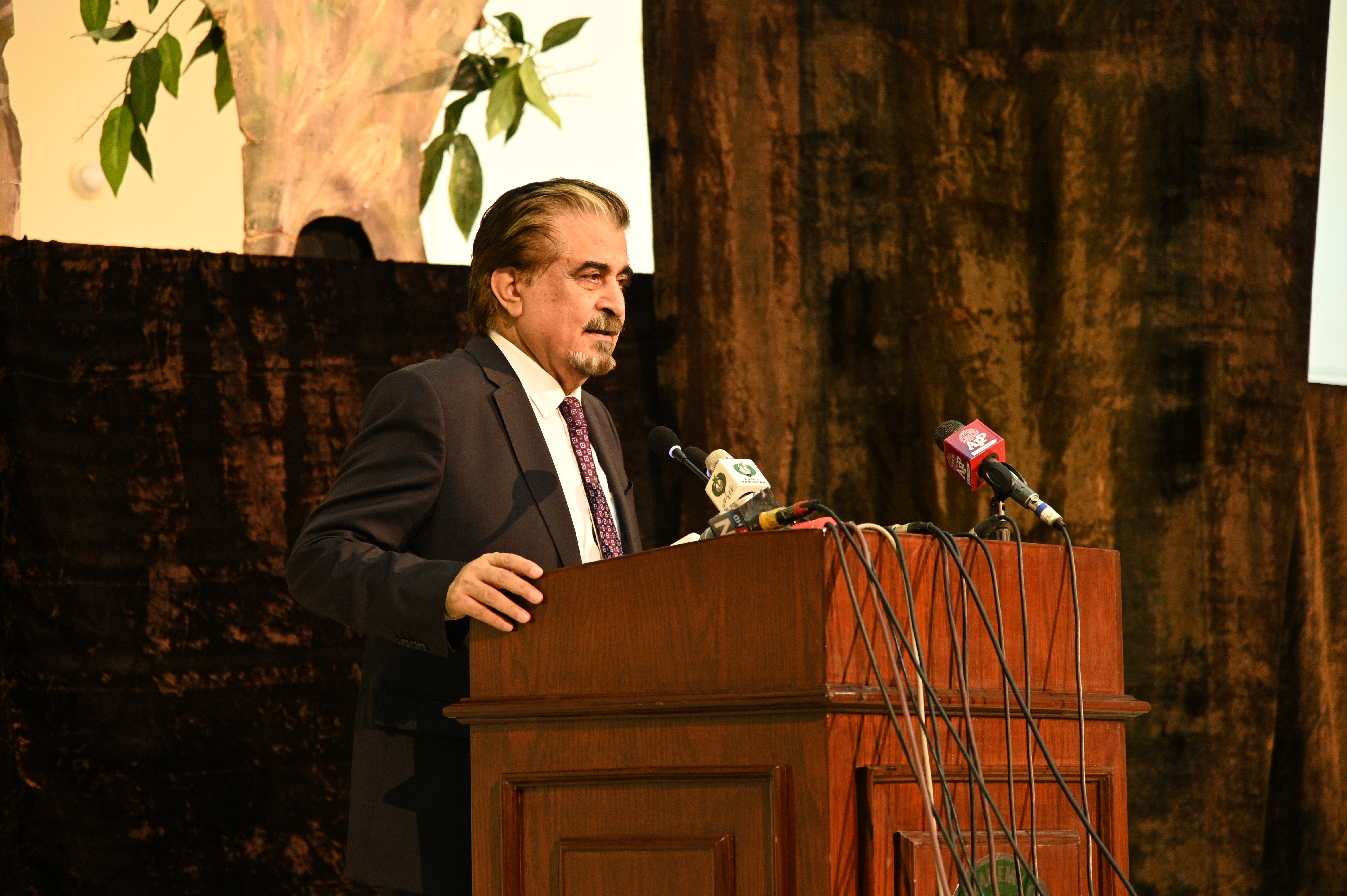 Jamal Shah: Federal Minister of National Heritage and Culture of Pakistan adressing at the event in lok virsa