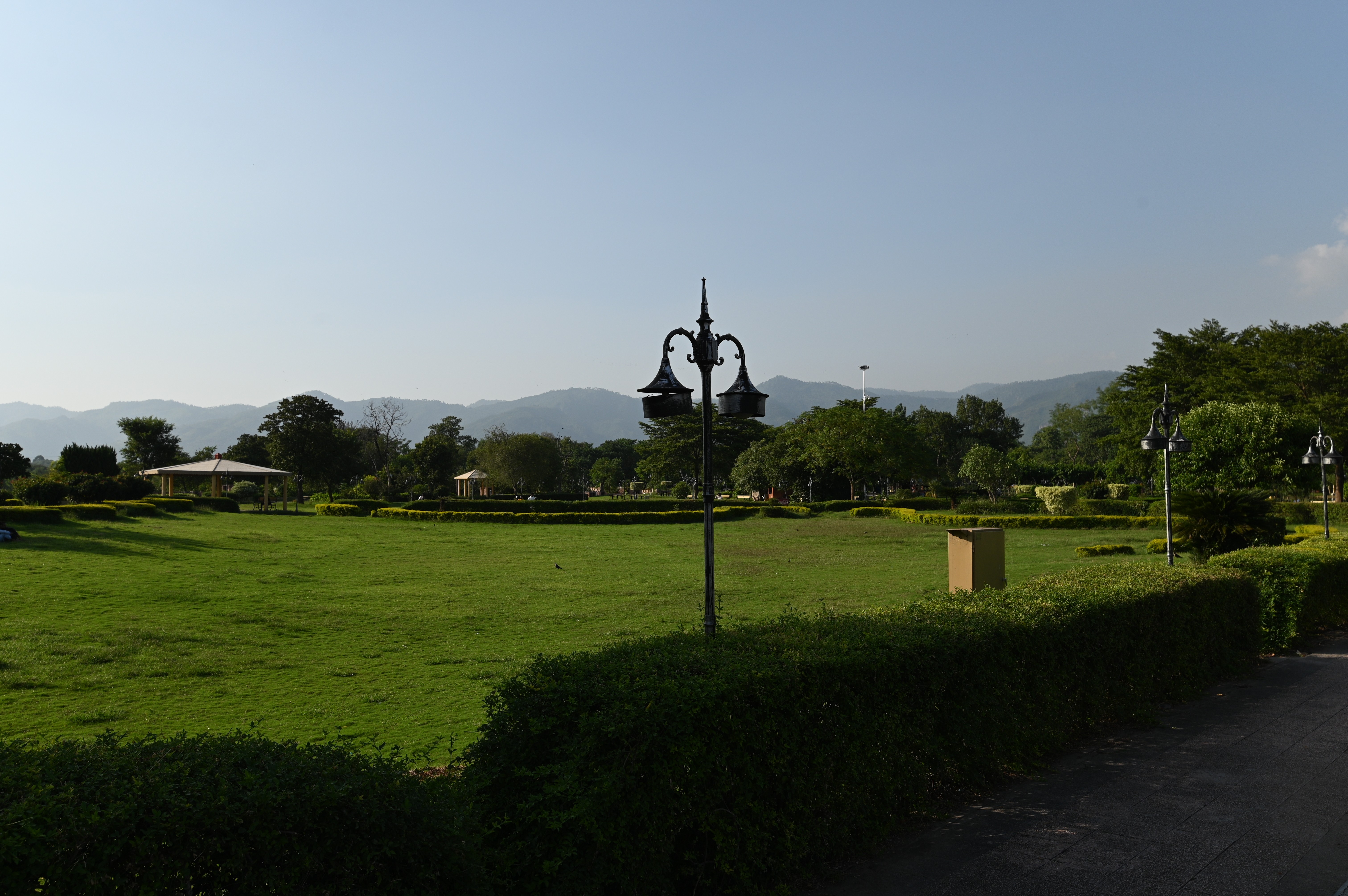 the scenic beauty of margalla hills from lake view park