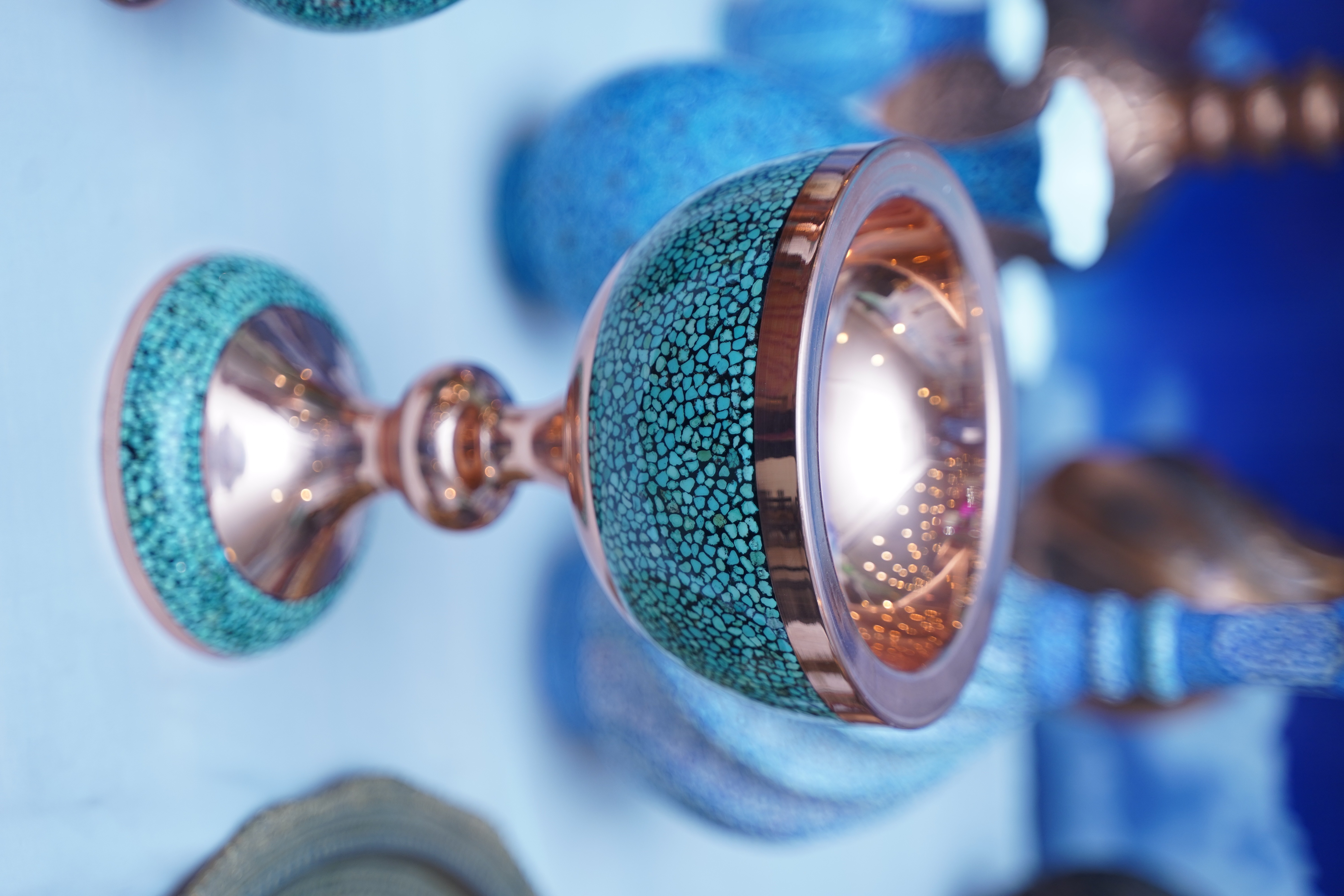 home décor accesory :Iranian handcraft with encarved stones