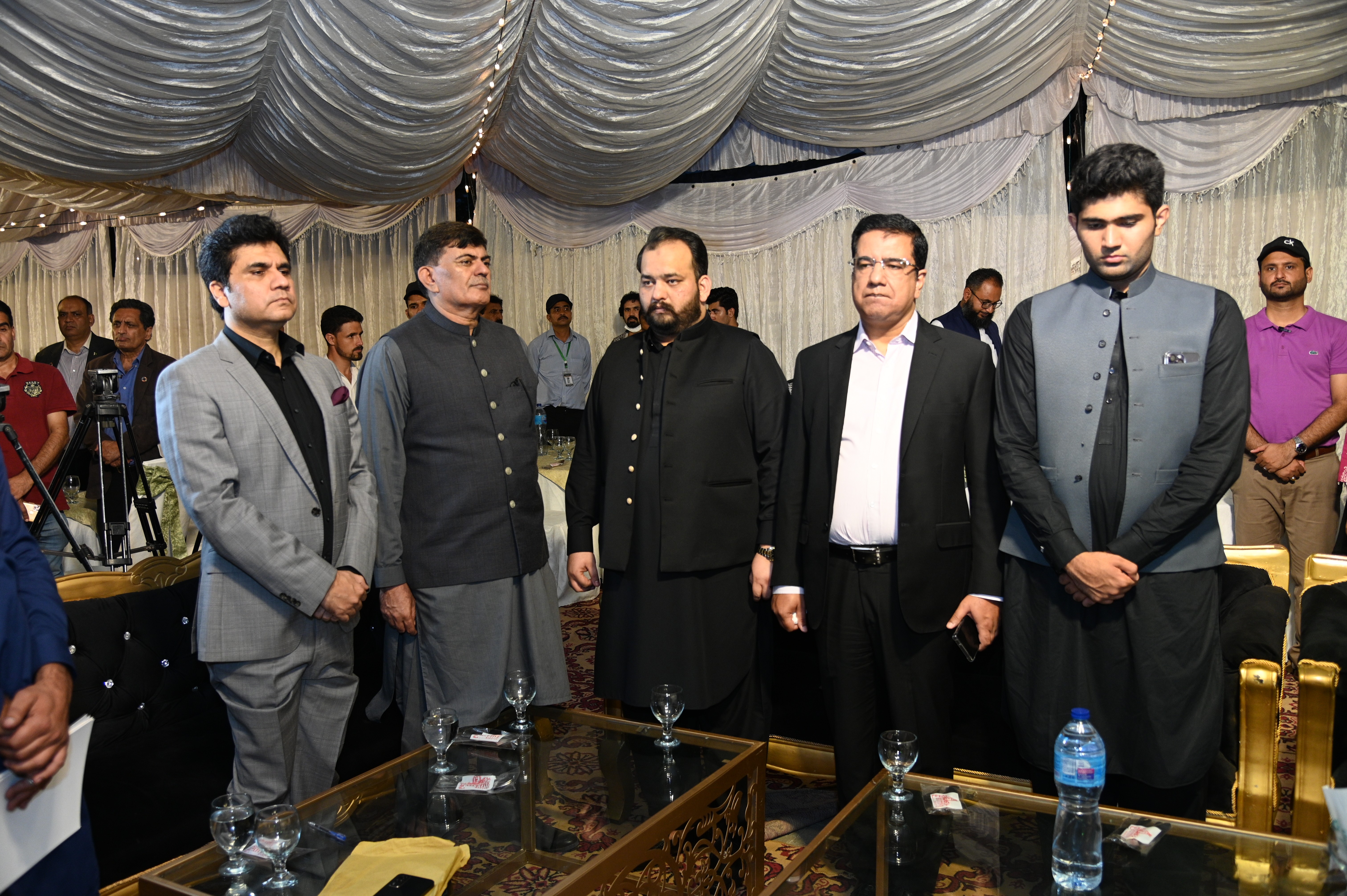Chief guests with the caretaker federal minister of tourism Pakistan