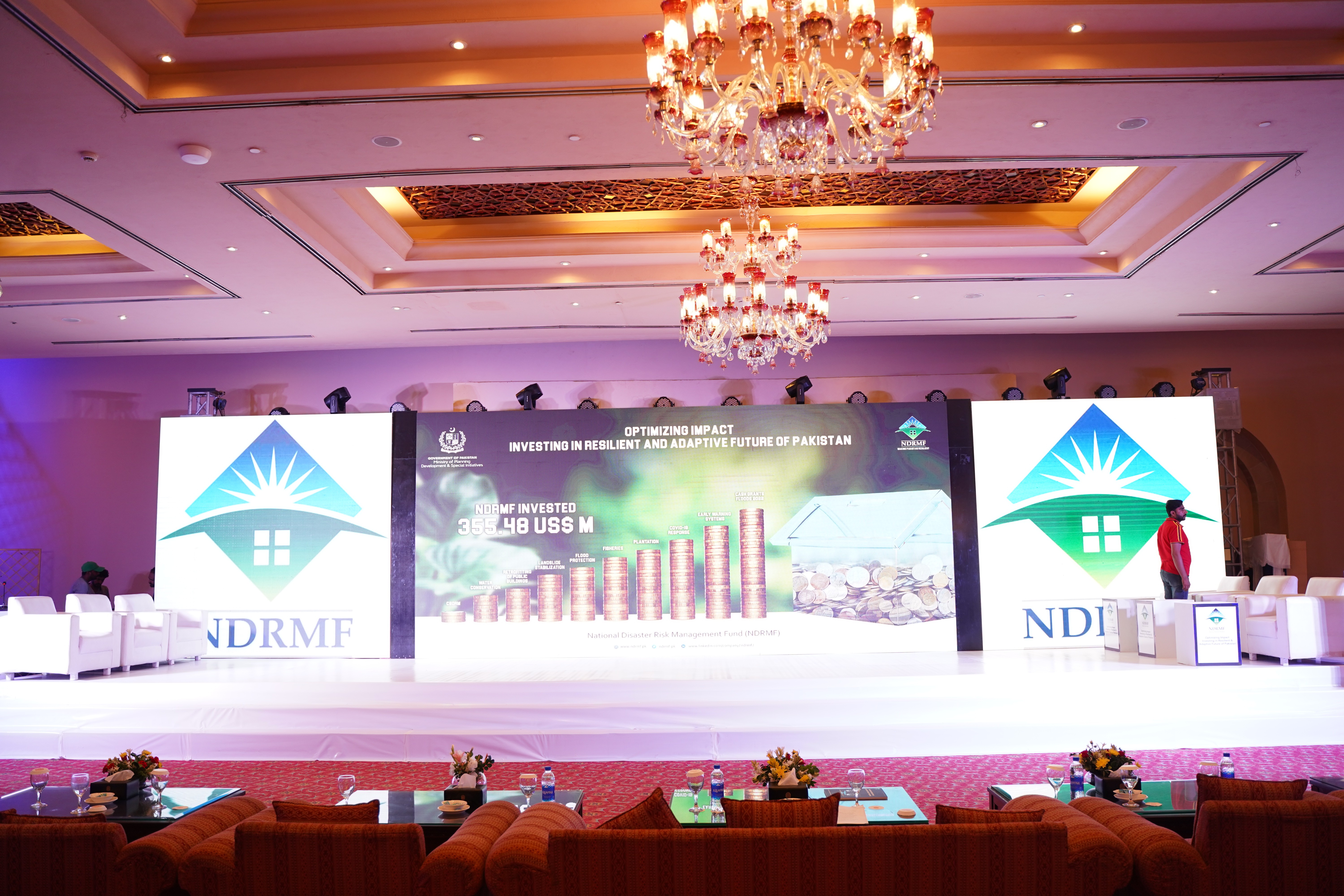 A conference held on investing in a resilient and adaptive future of Pakistan organized by National Disaster Risk Management Fund (NDRMF)