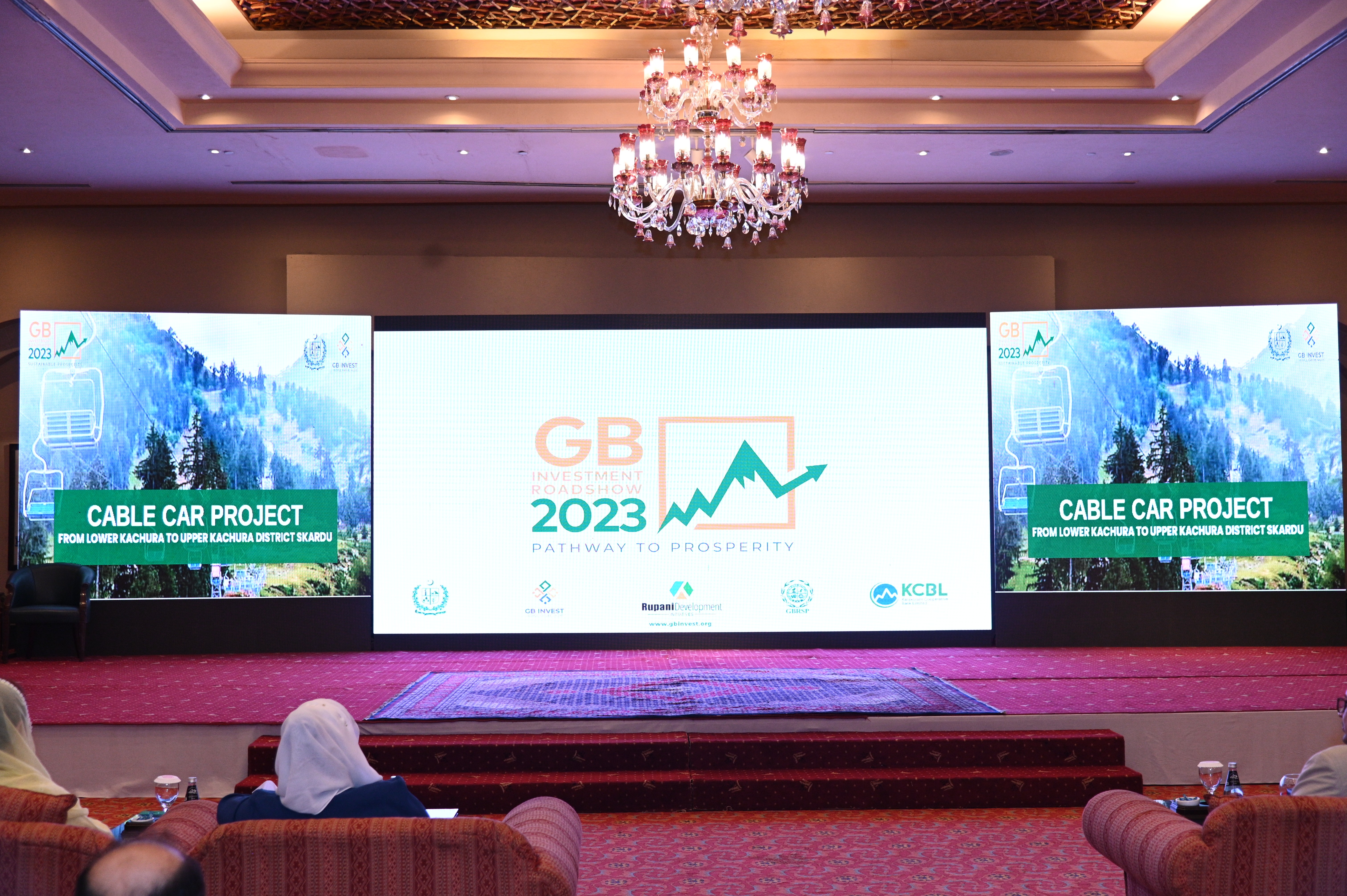 a Glimpse of a conference on GB investment roadshow 2023 with a theme of Pathway to Prosperity