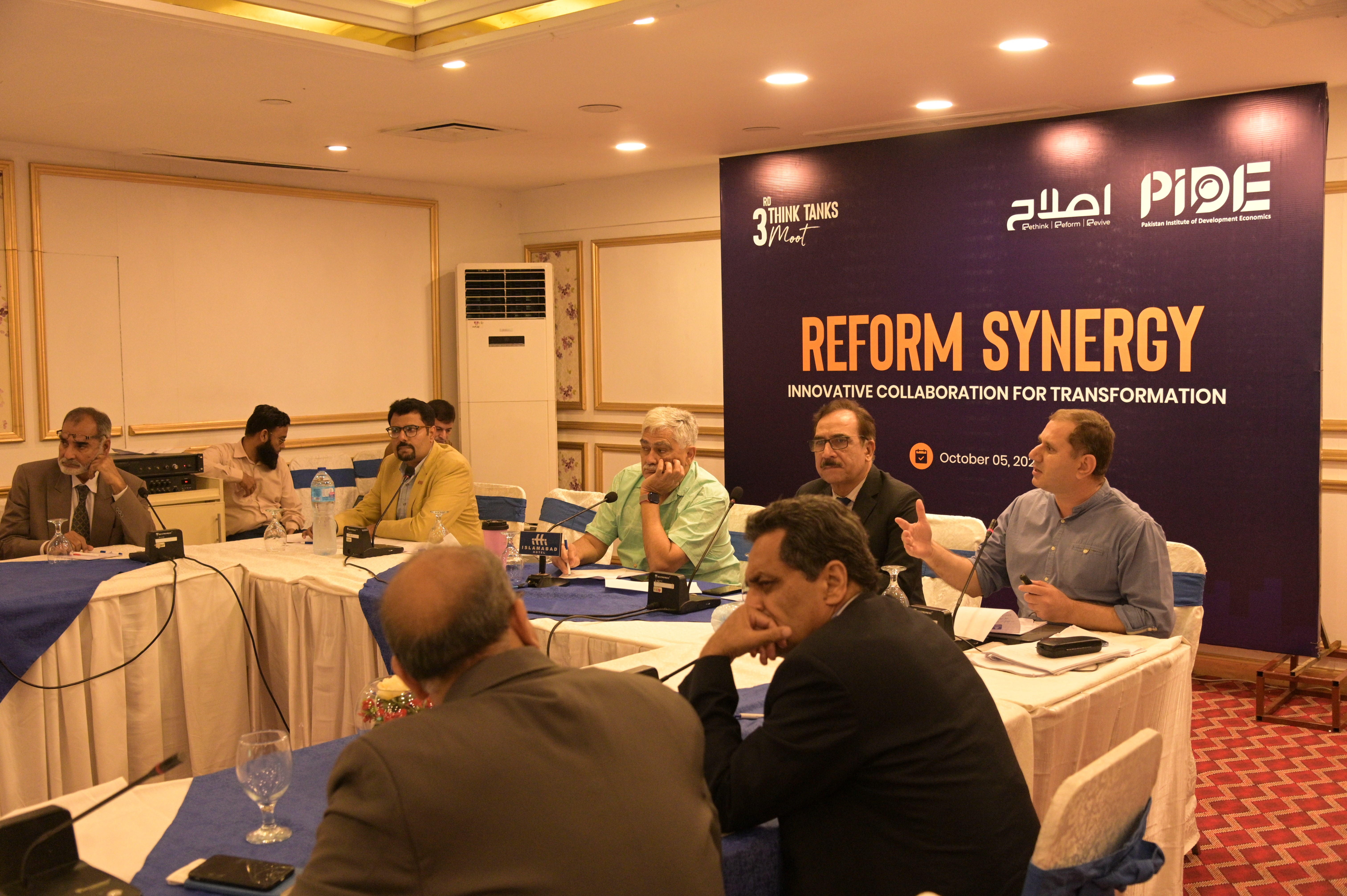 Panel discussion on reform synergy organized by PIDE with a theme of innovative collaboration for transformation