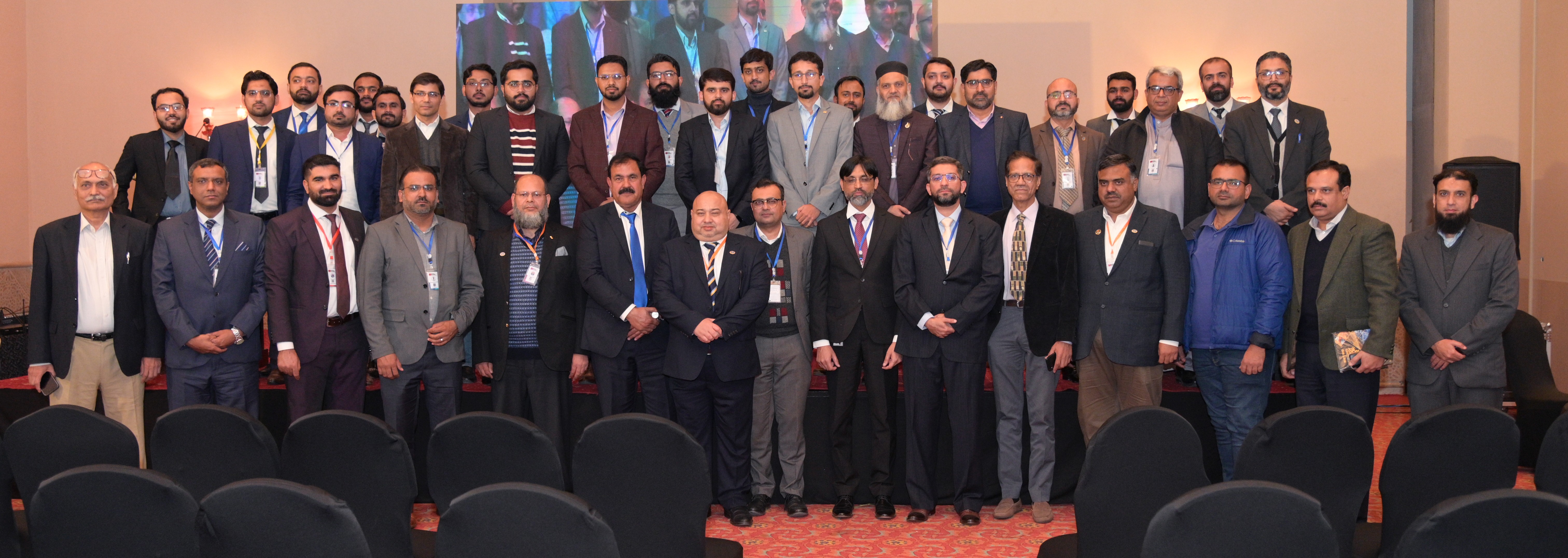 Group photo of all the participants and the organizers with the chief guest at 28th annual technical conference and oil show