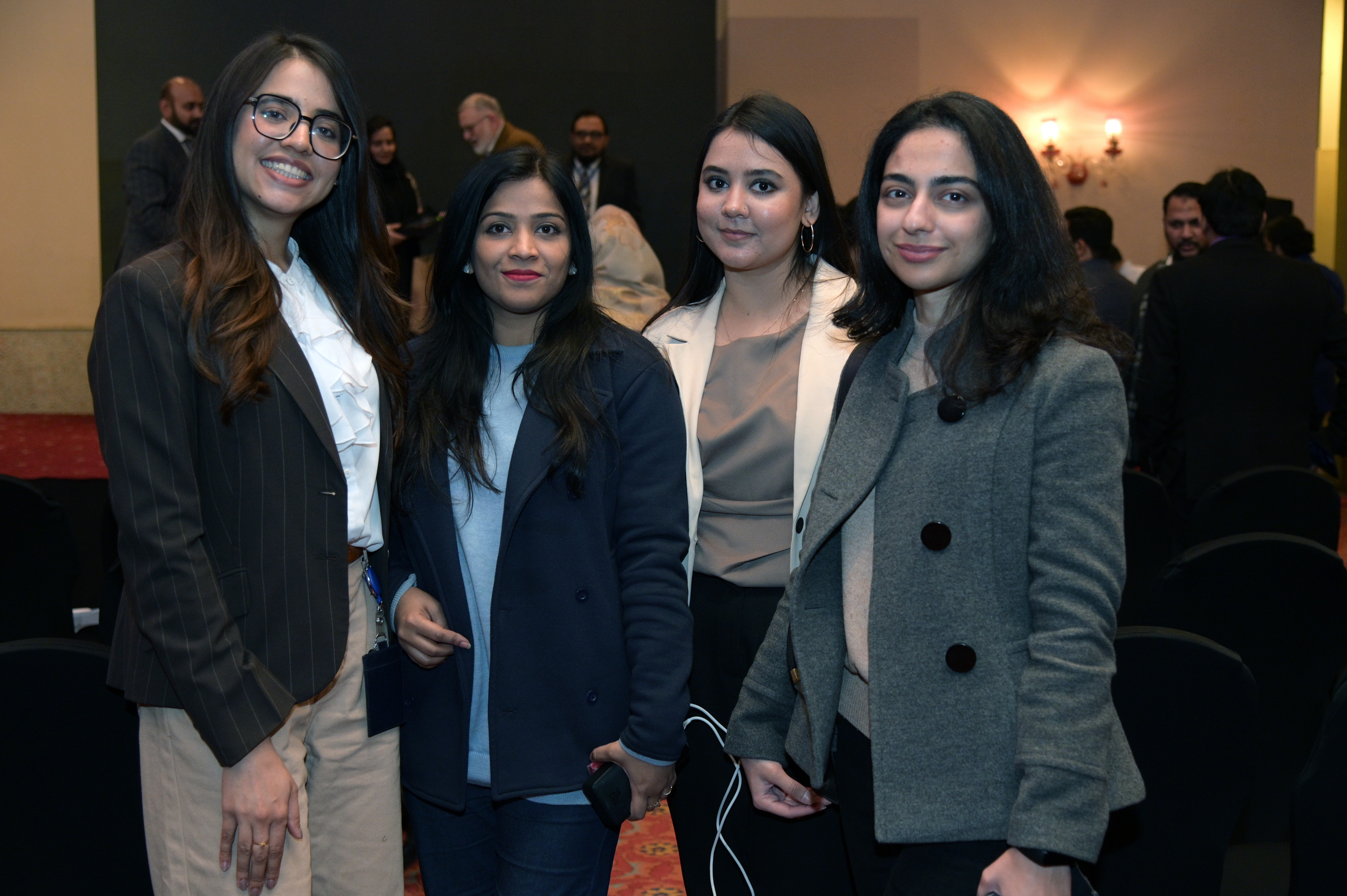 A student delegation at Oil Show conference
