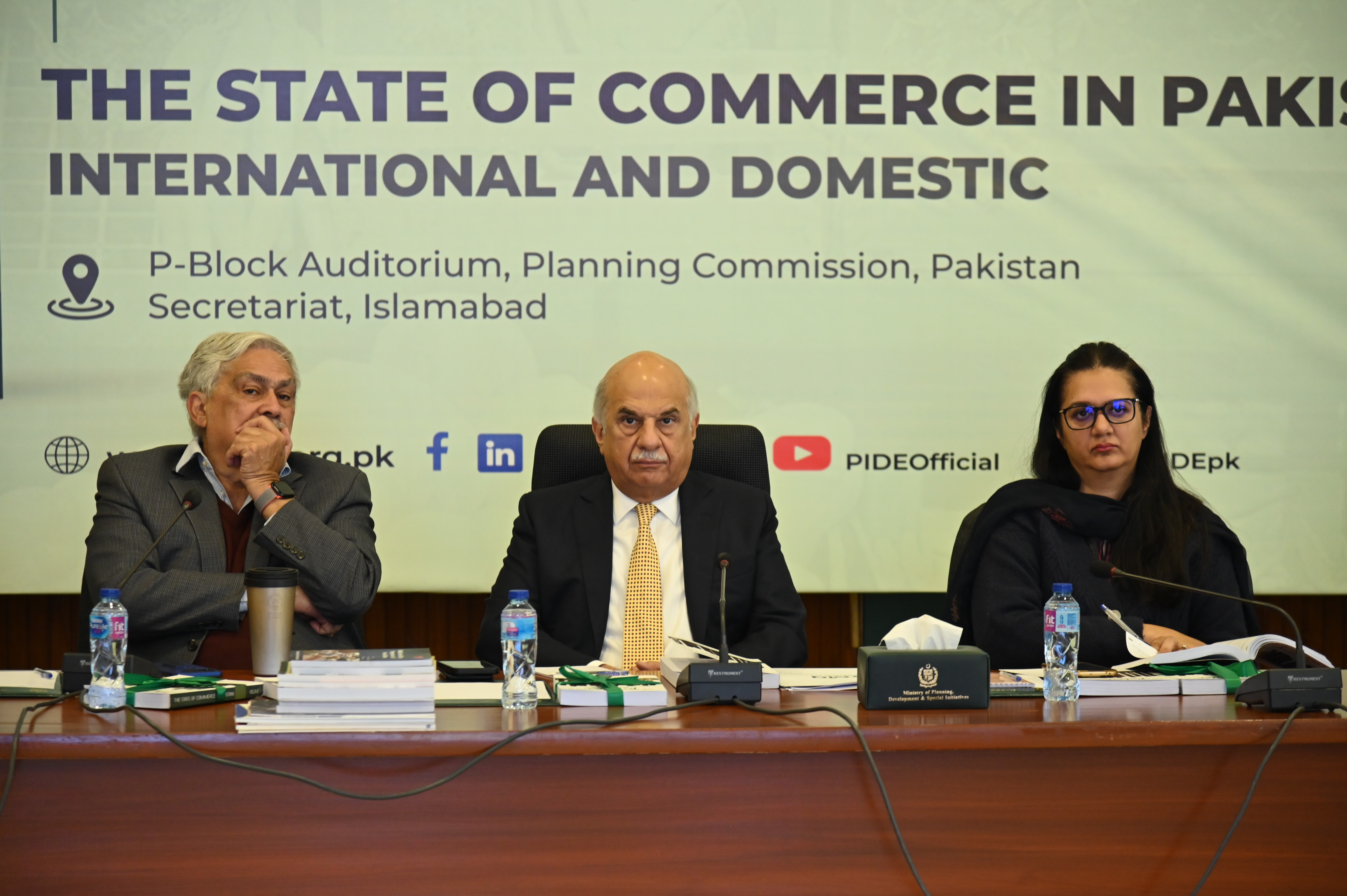 Dr. Mohammad Jehanzeb Khan, Deputy Chairman Planning Commission, delivered a compelling address at the Report Launching Ceremony of The State Of Commerce  in Pakistan organized by PIDE in col