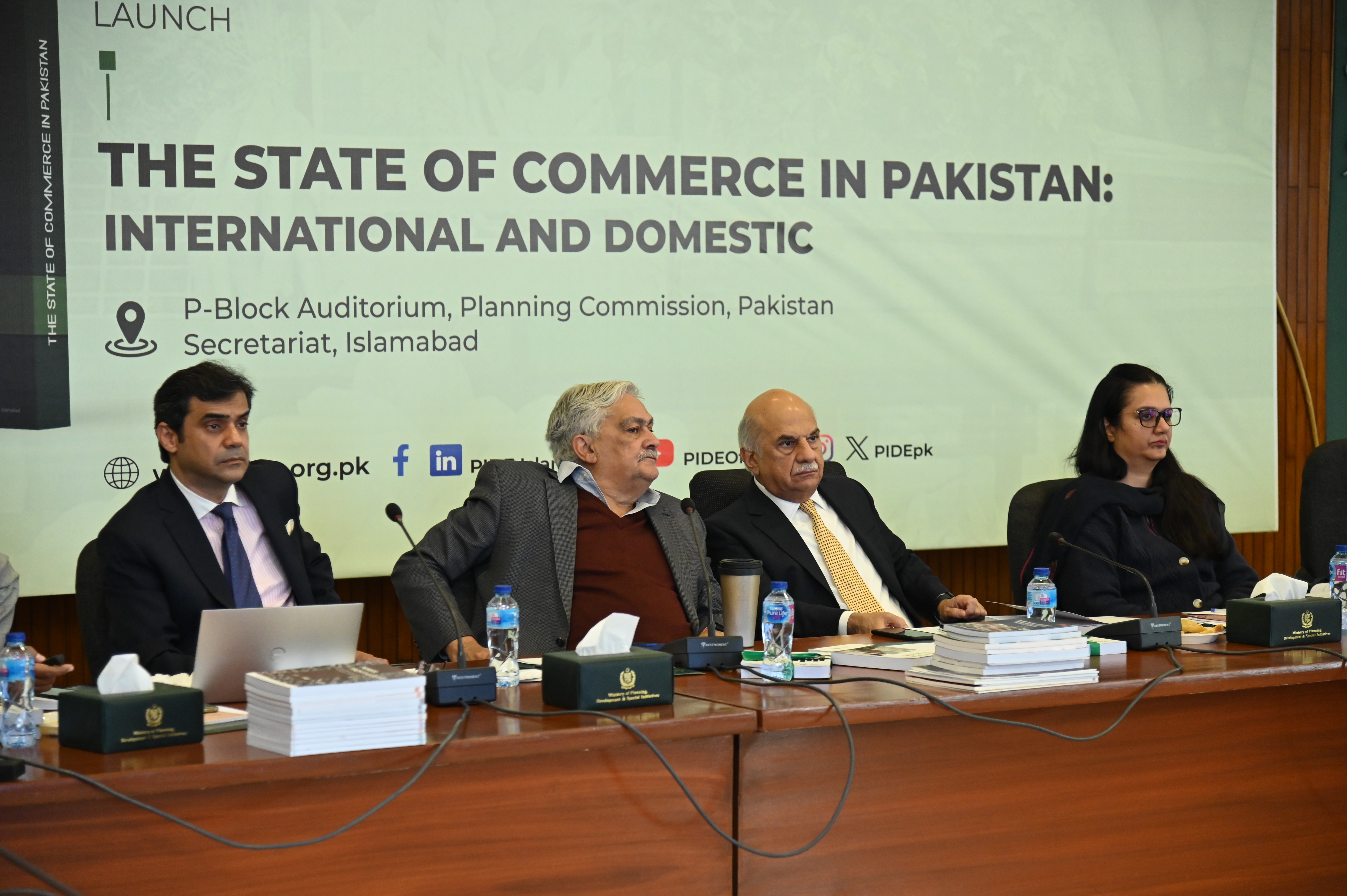 The Group of the Higher Officials of the Planning Commission of Pakistan headed by Dr. Mohammad Jehanzeb Khan, Deputy Chairman Planning Commission