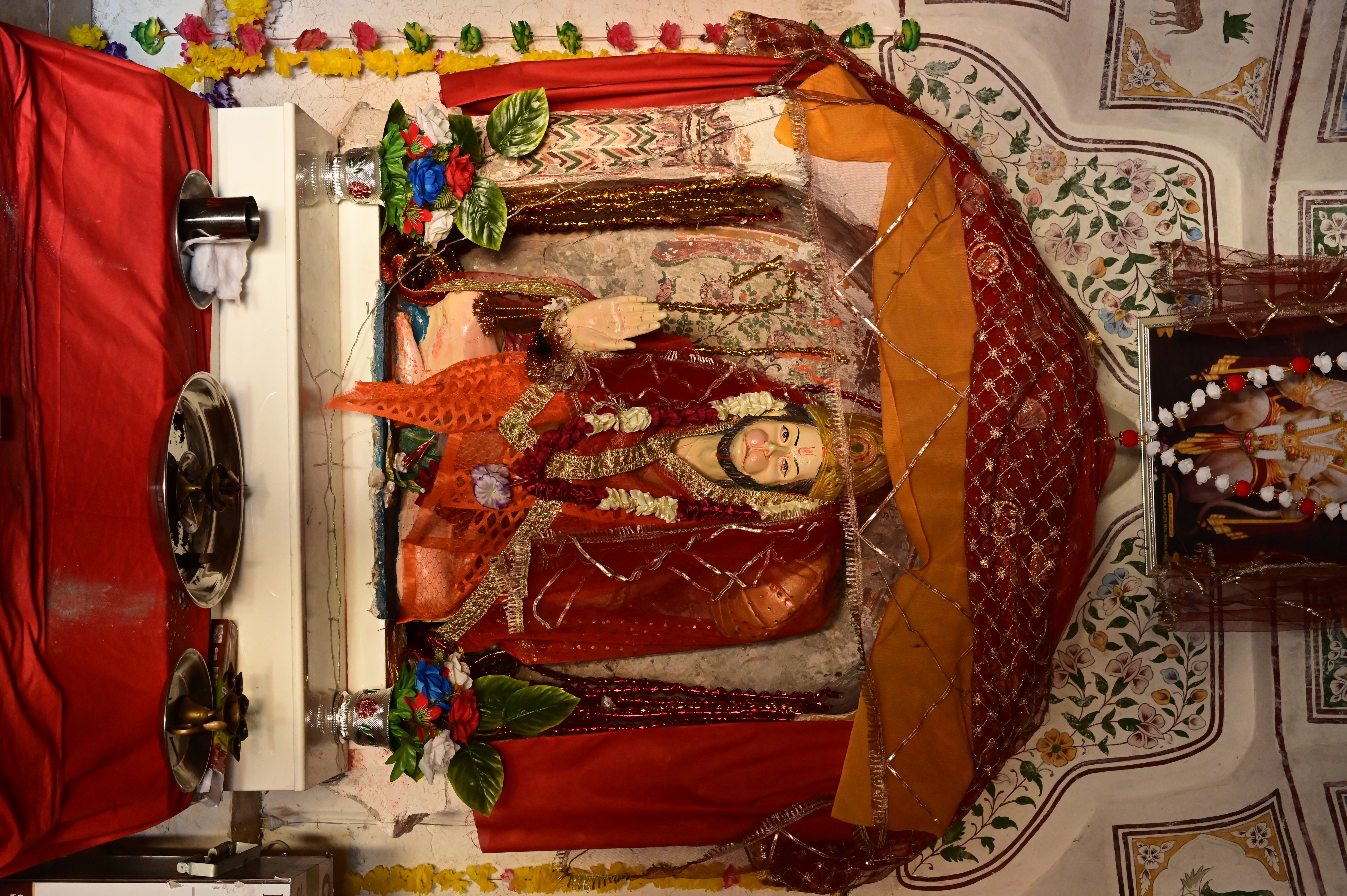 Hanuman Statue Sitting Metal Finish Idol at Katas Raj Temple