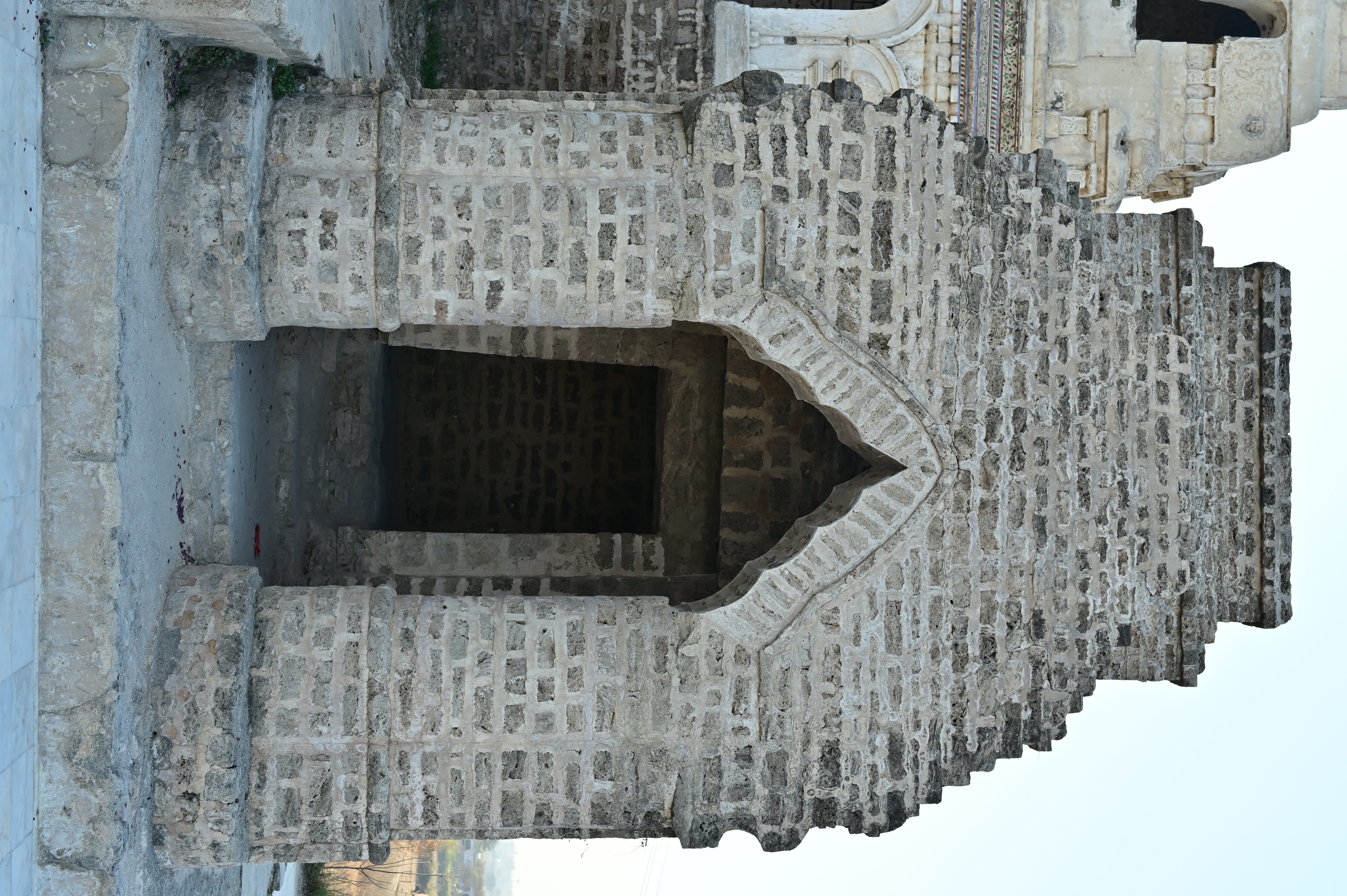The walkway connecting one temple with another at Katas Raj