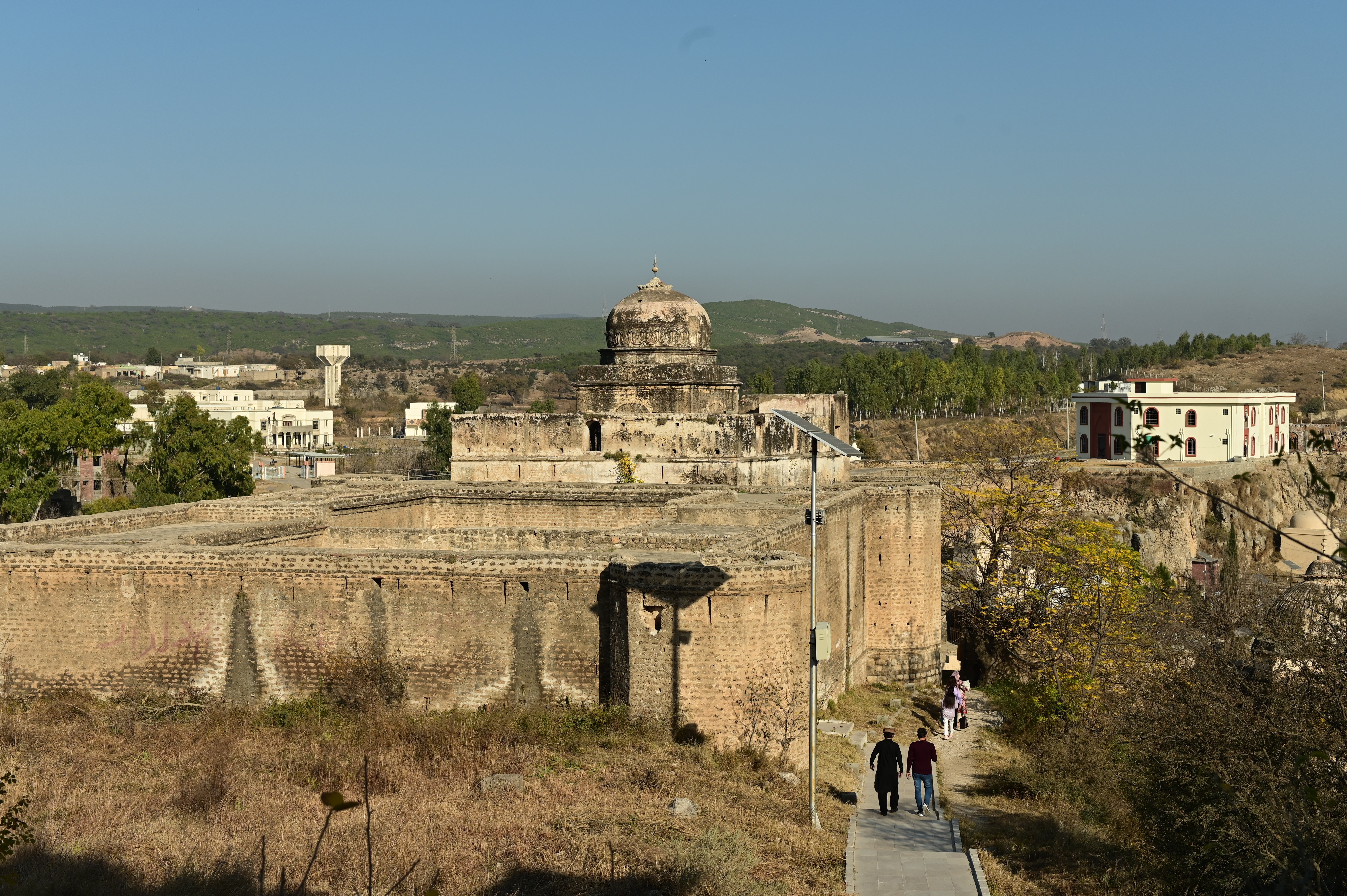 The arial view of Katas Raj Temple