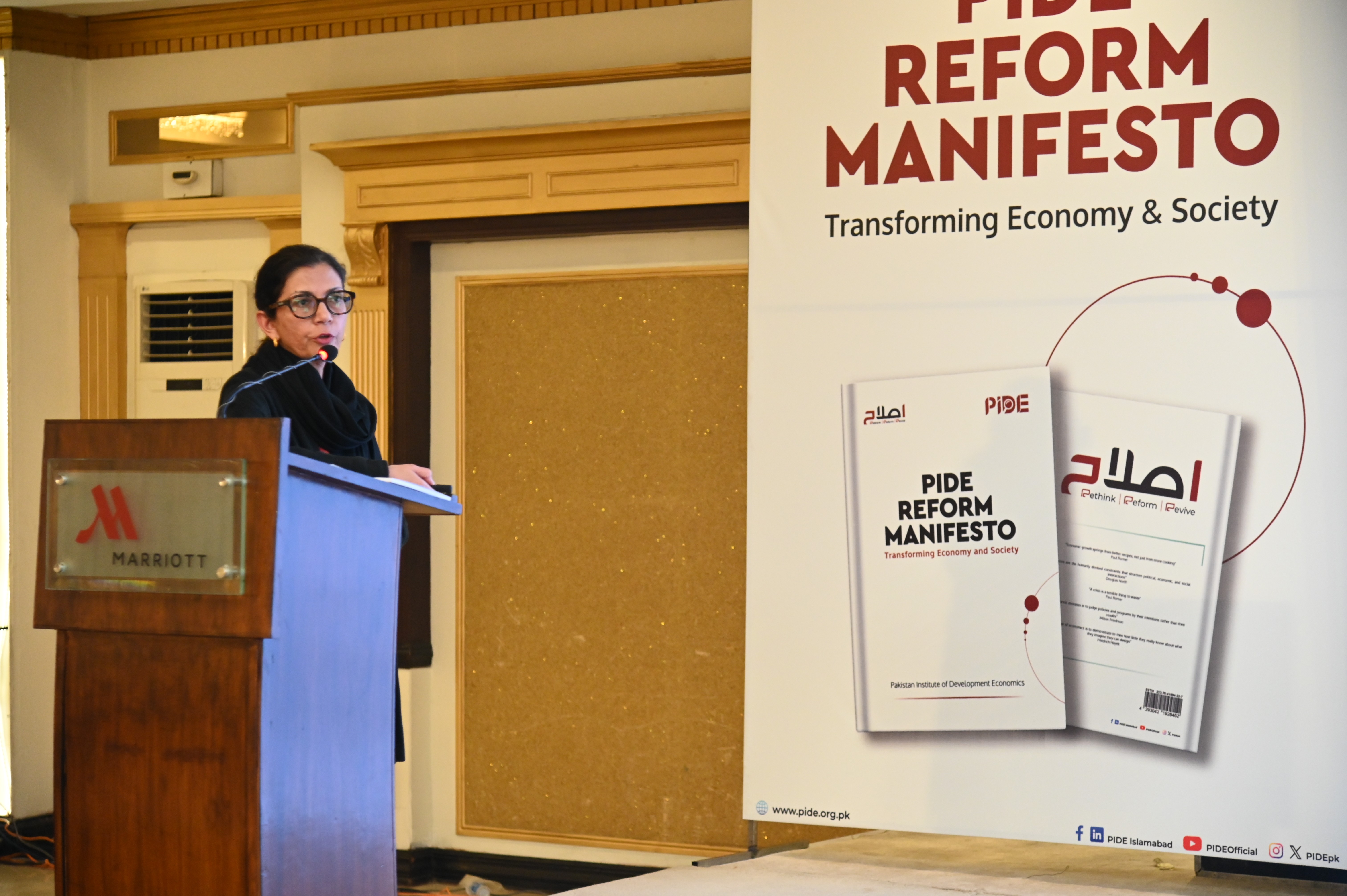 An economic researcher expressing her view on PIDE reform manifesto in transforming the economy and society