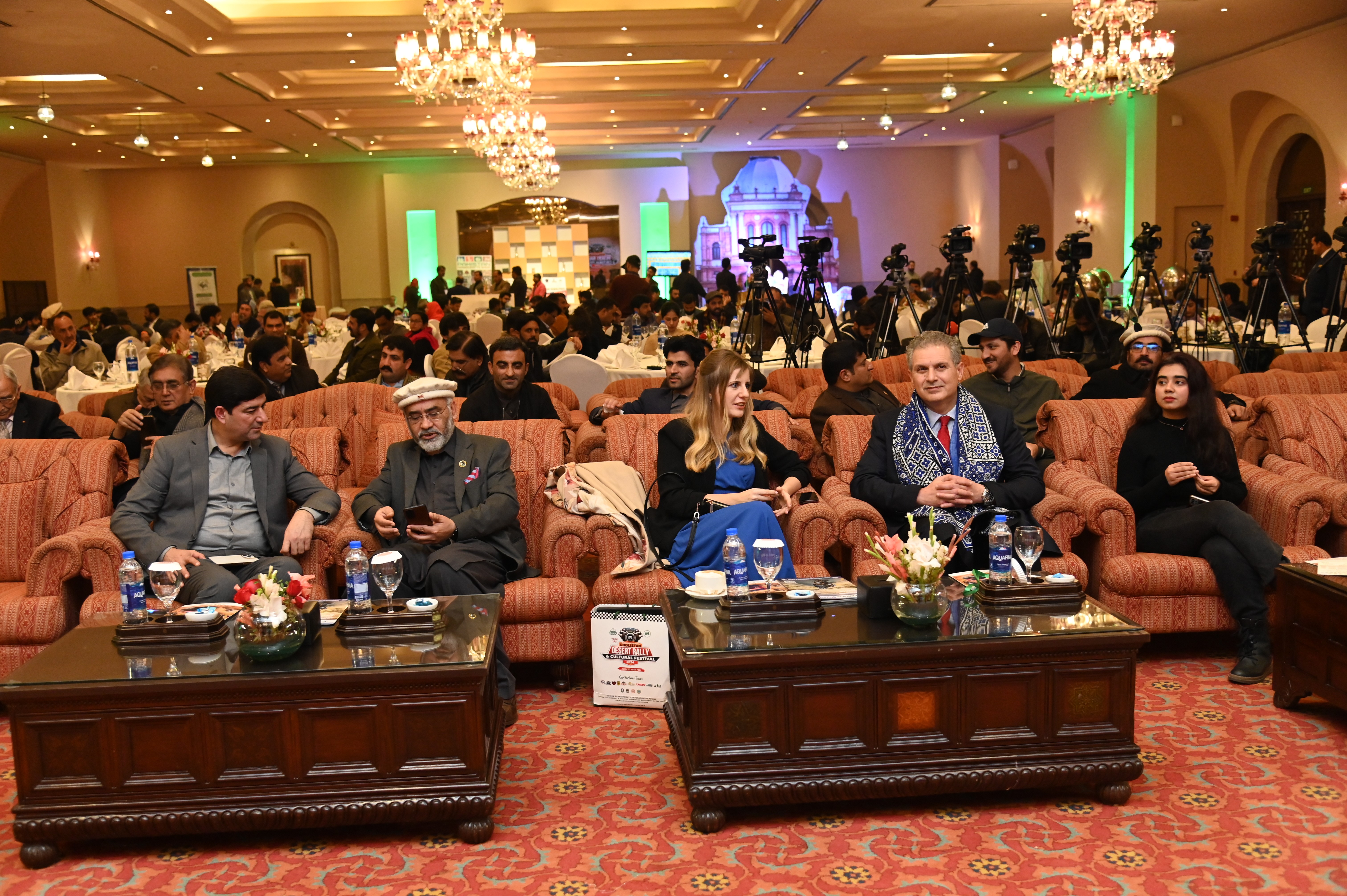 The participants at the event of "The Cholistan Desert Rally & Cultural Festival 2024"