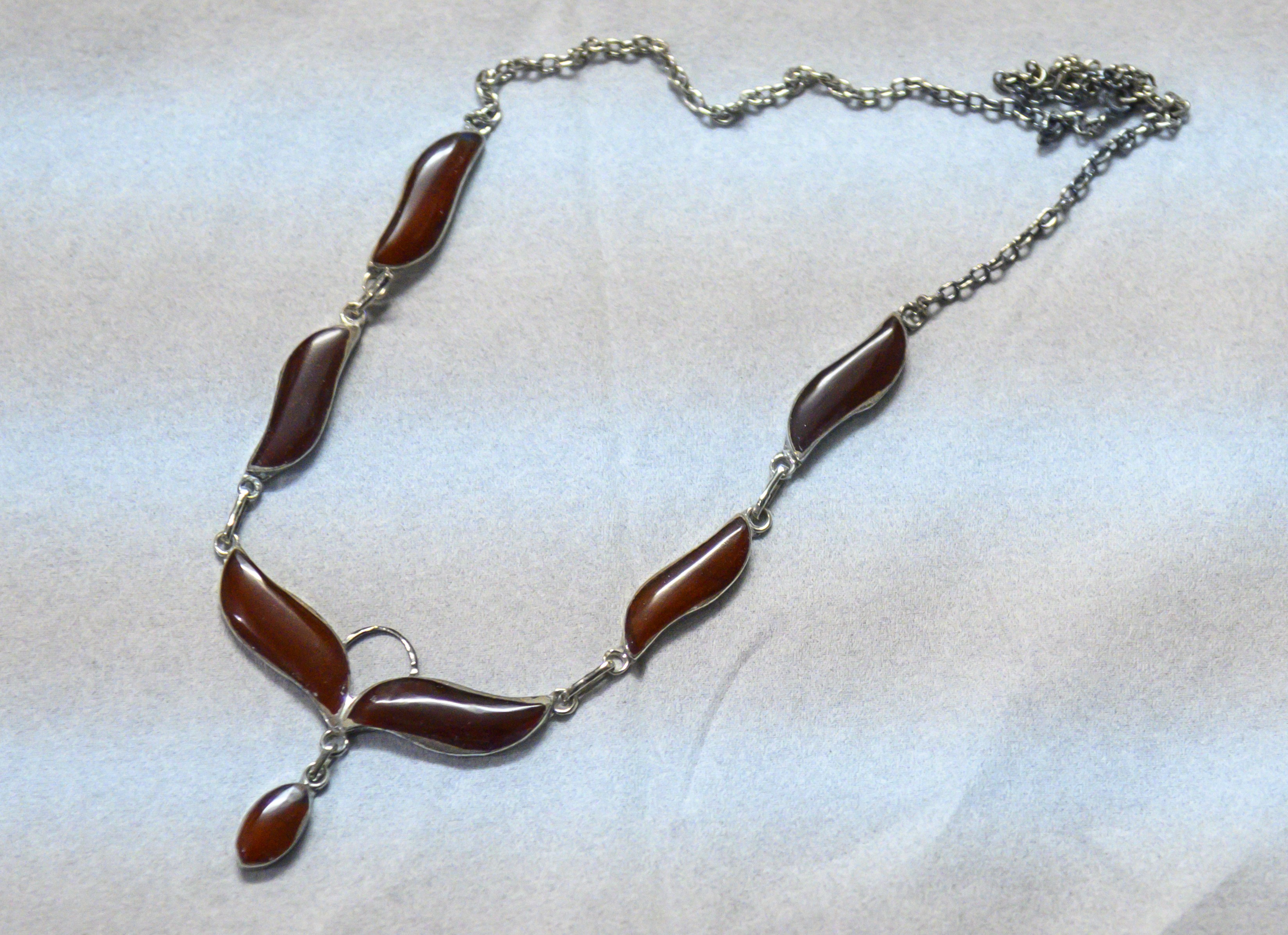 A beautiful agate necklace