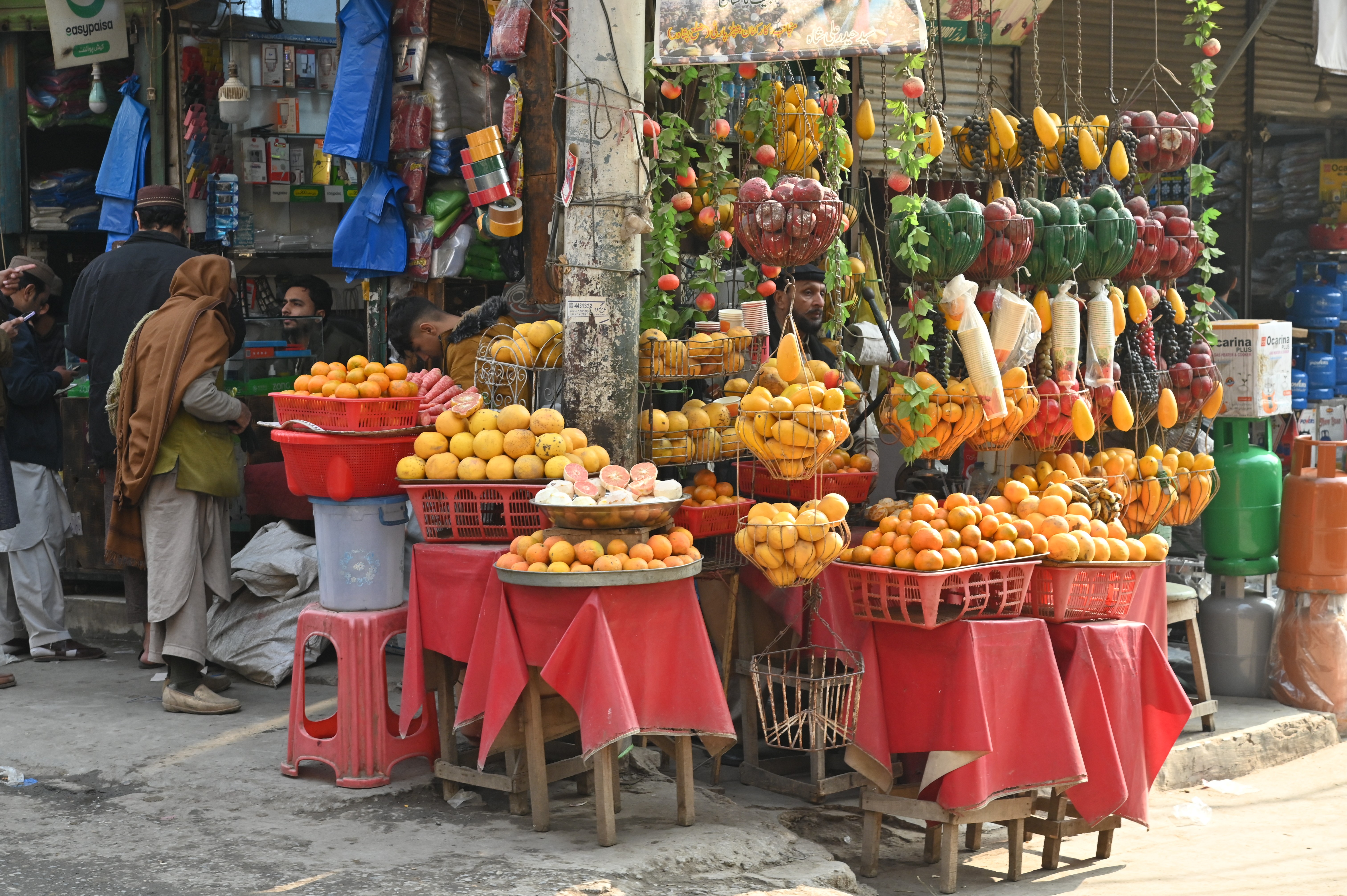 A man selling fruits