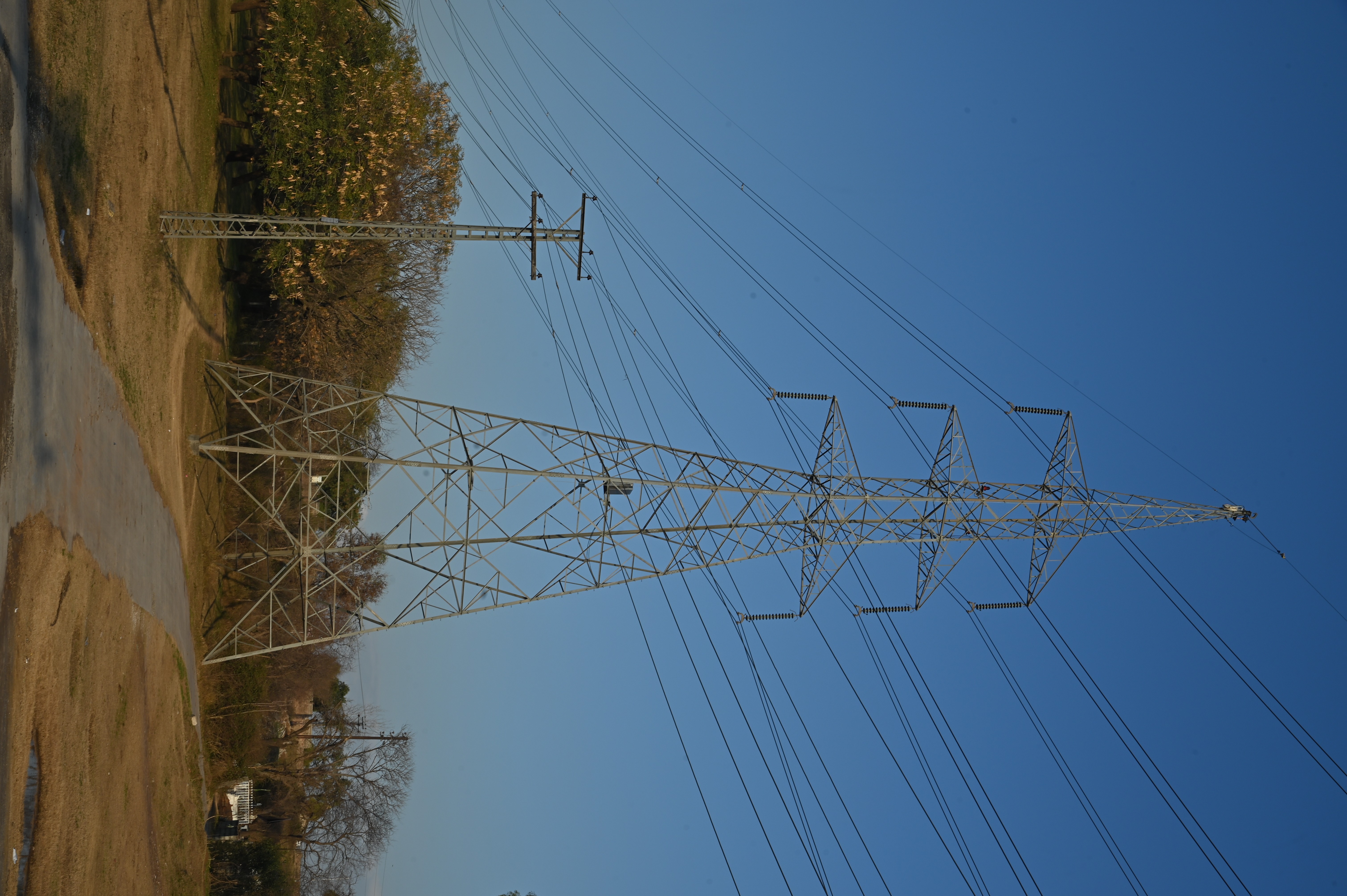 High-power electricity poles used for the supply and transmission of energy