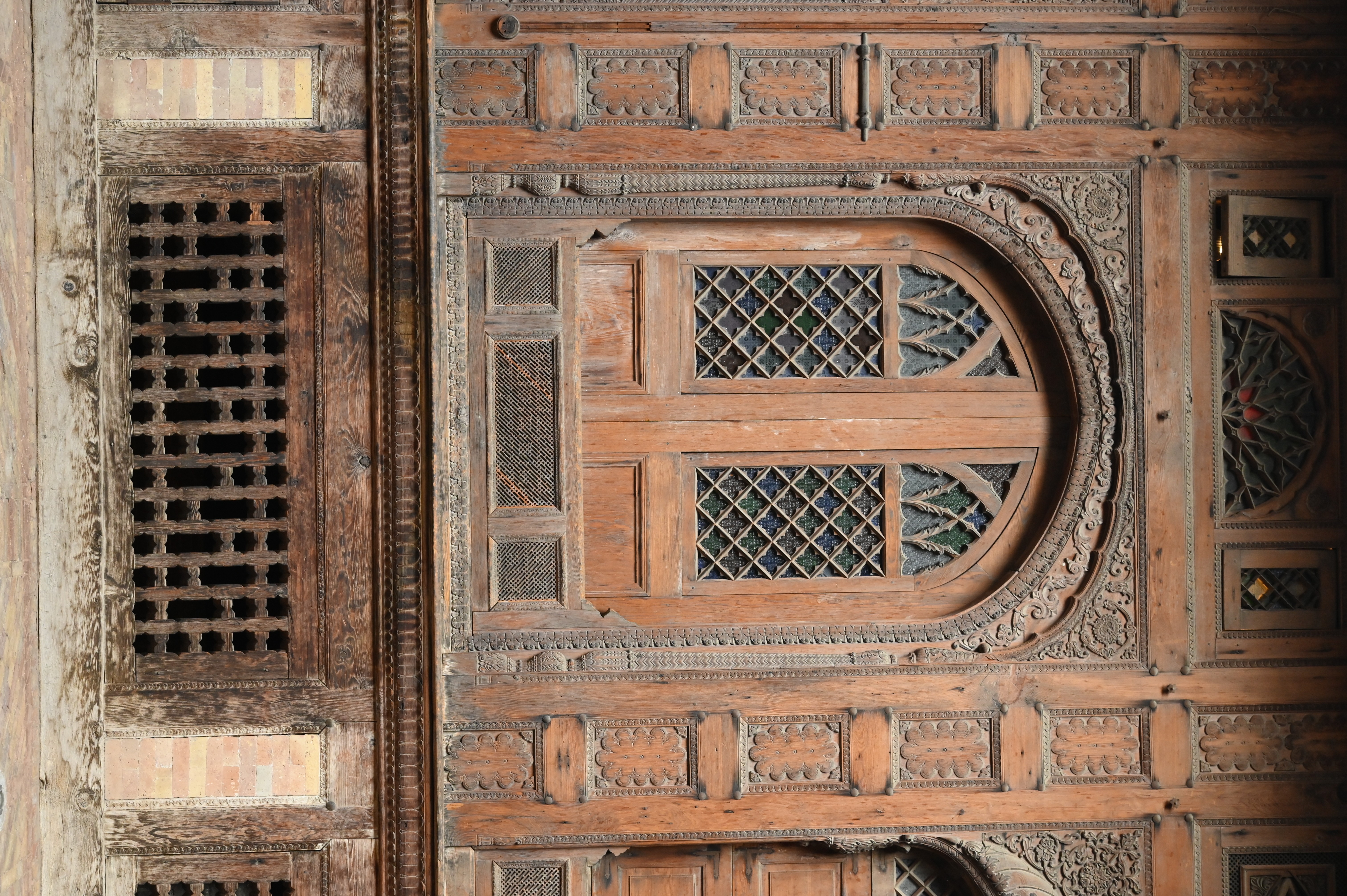 A beautiful wooden window frame inspired by Central Asian and Gandharan architectures