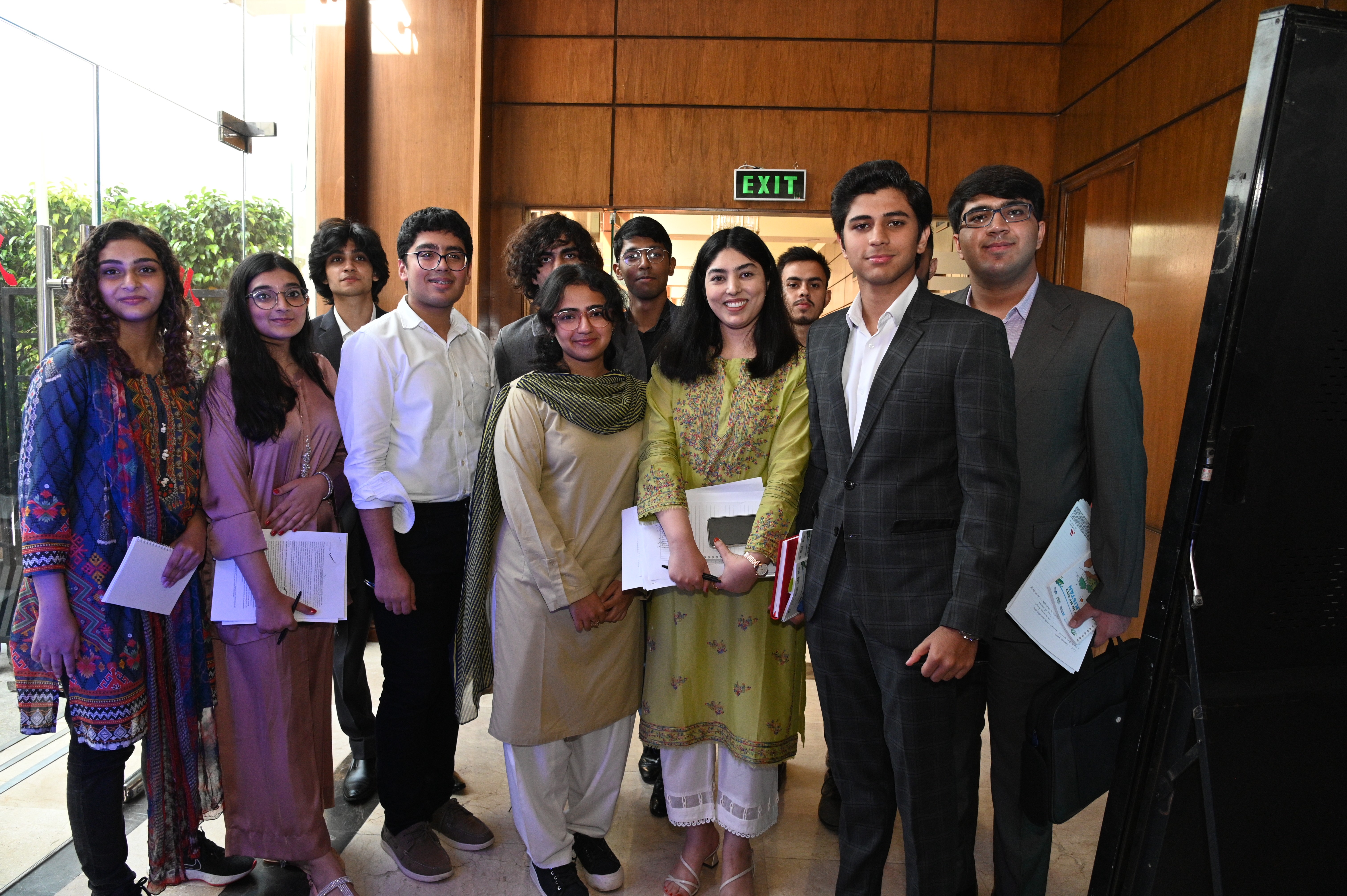 A group photo of students