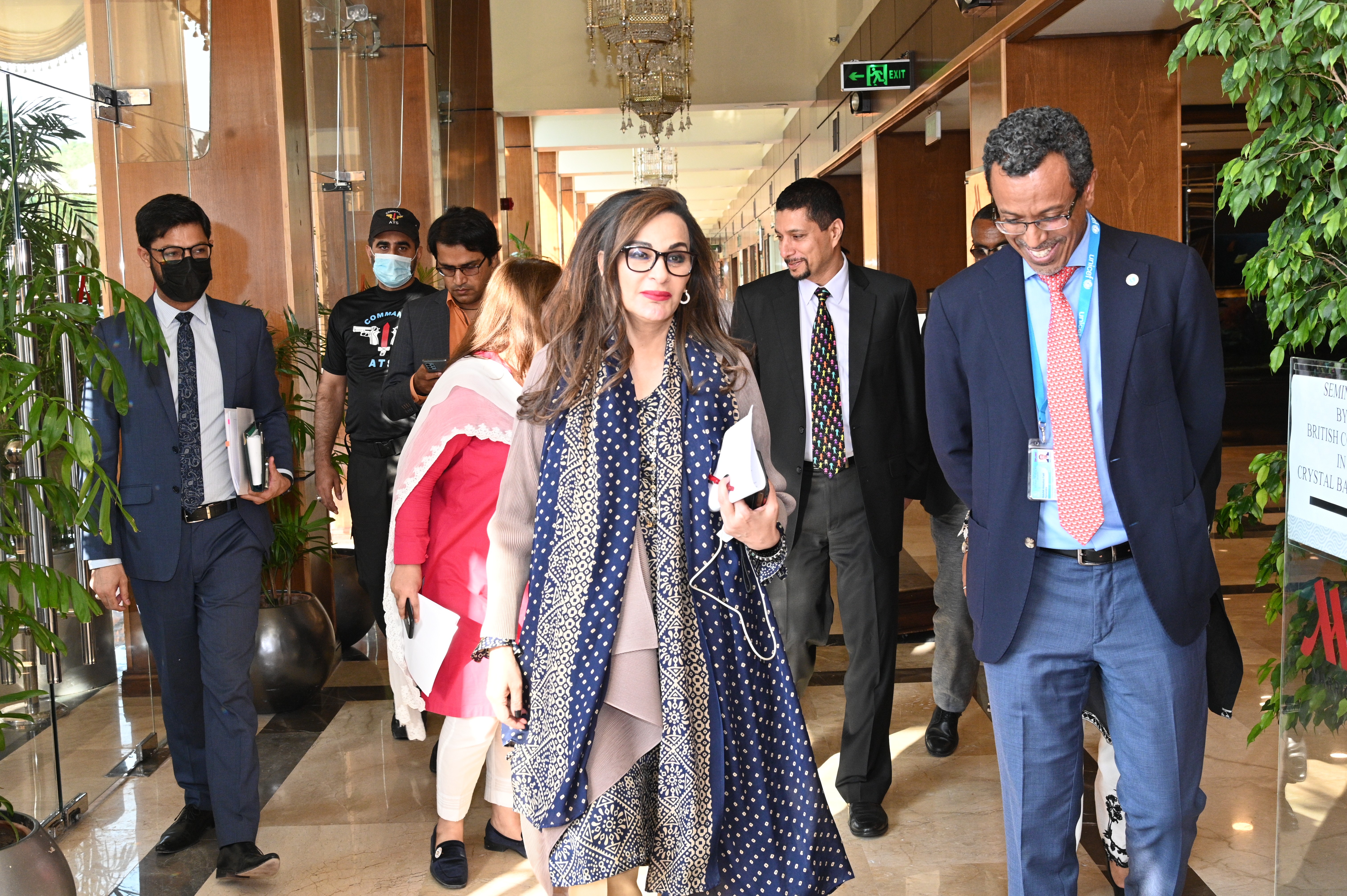 Sherry Rehman, former Federal Minister for the Ministry of Climate Change at the COP conference