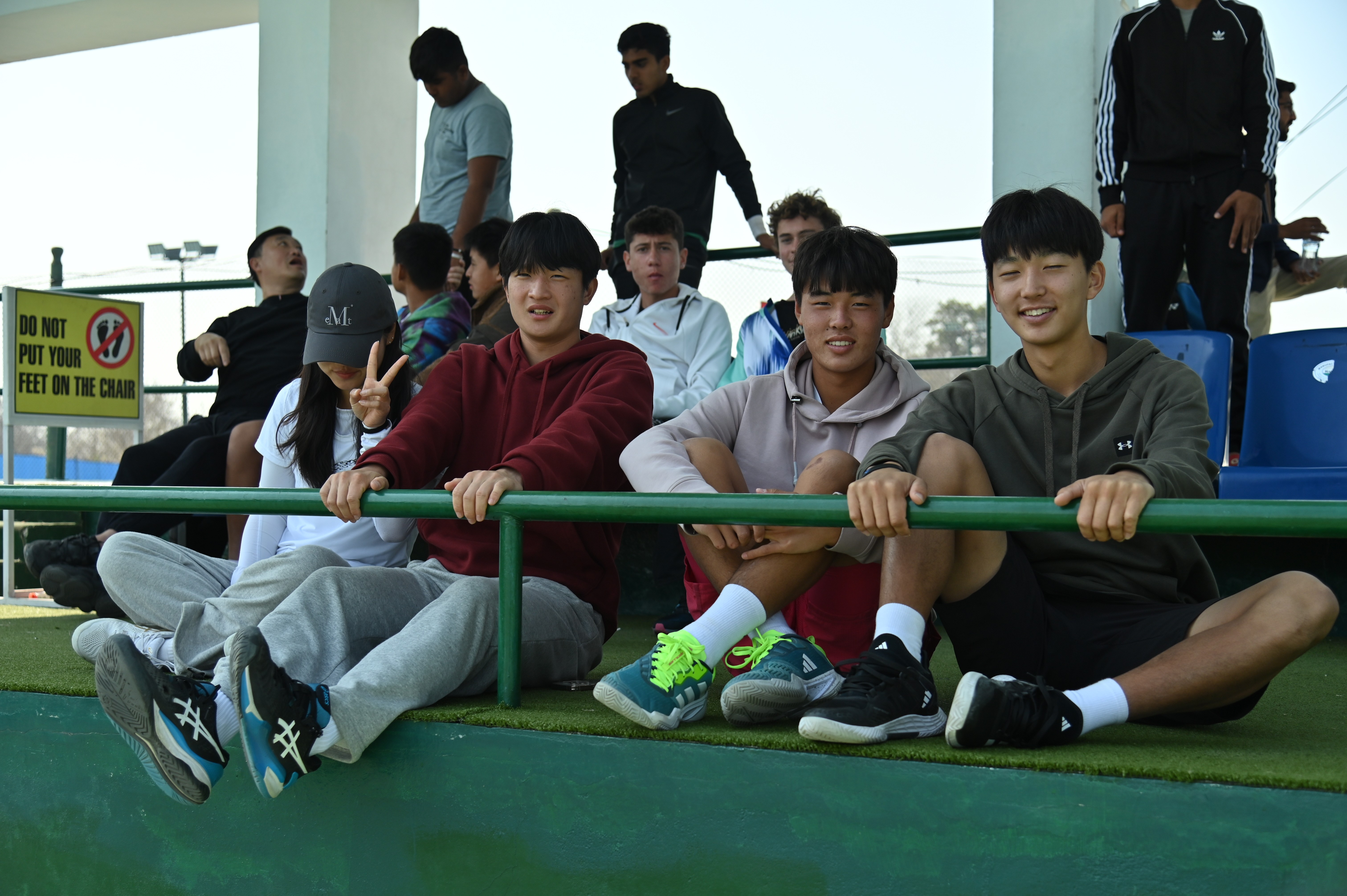 Participants enjoying the game