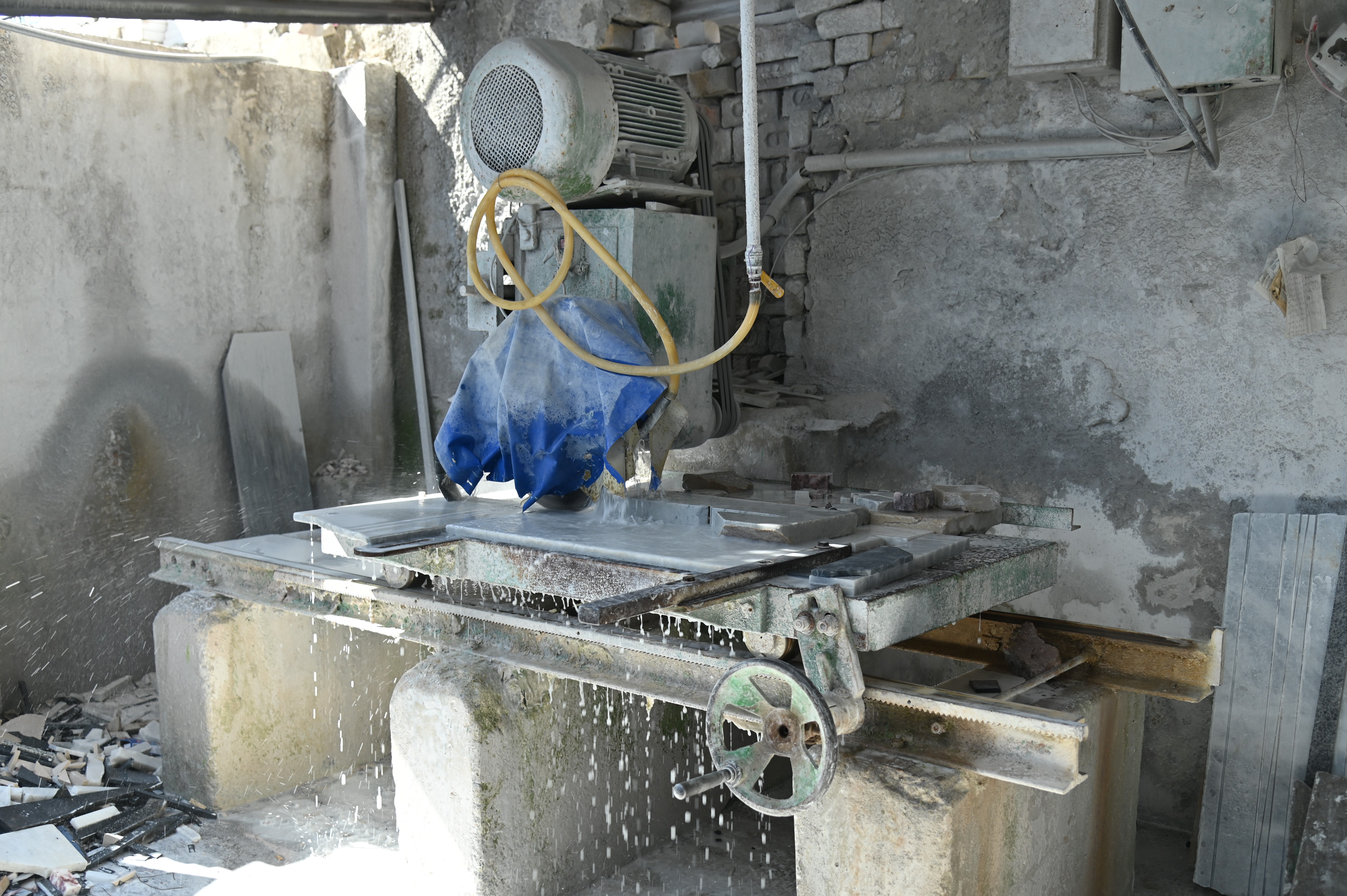 Marble cutting process