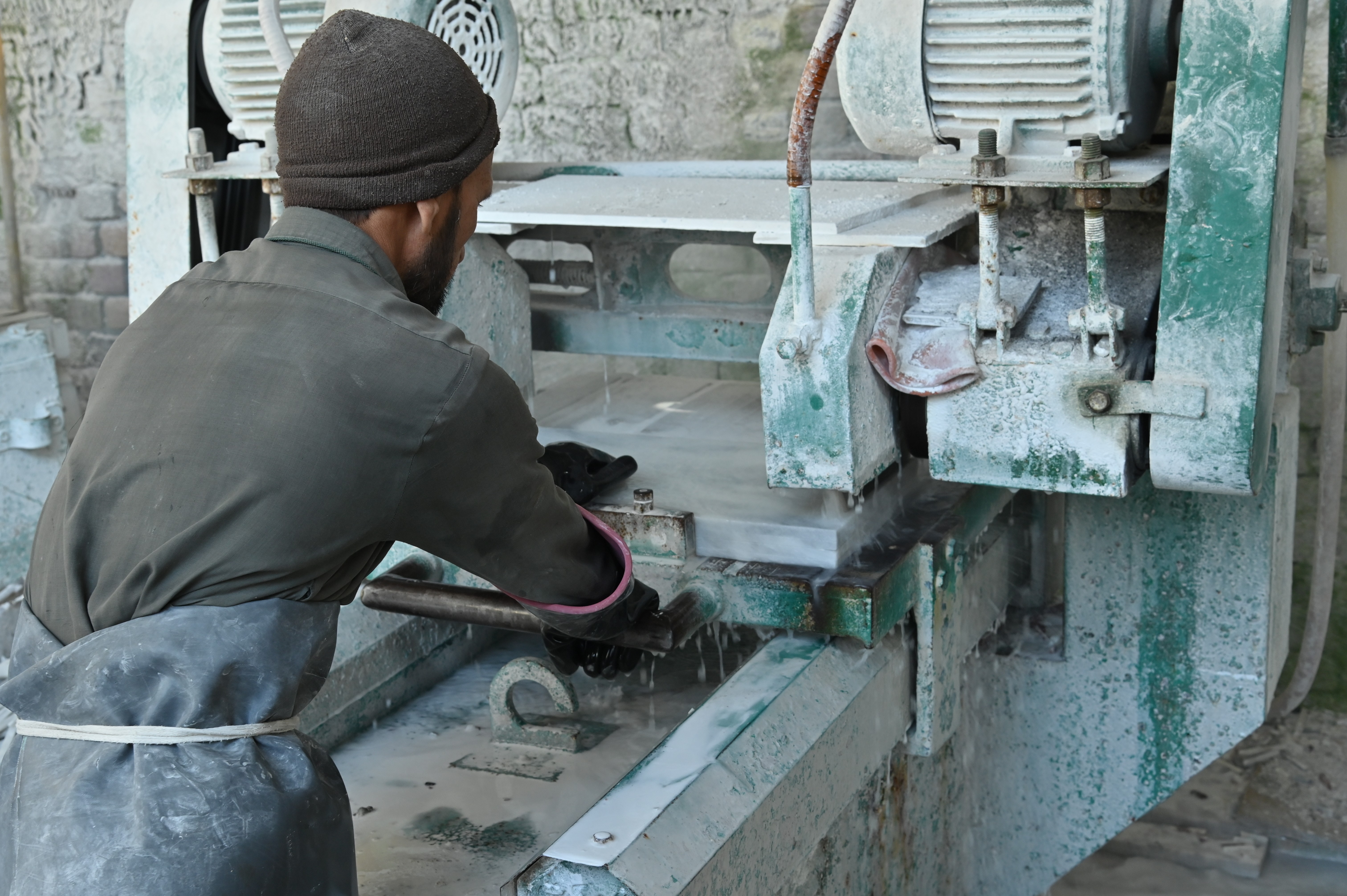 Marble cutting process