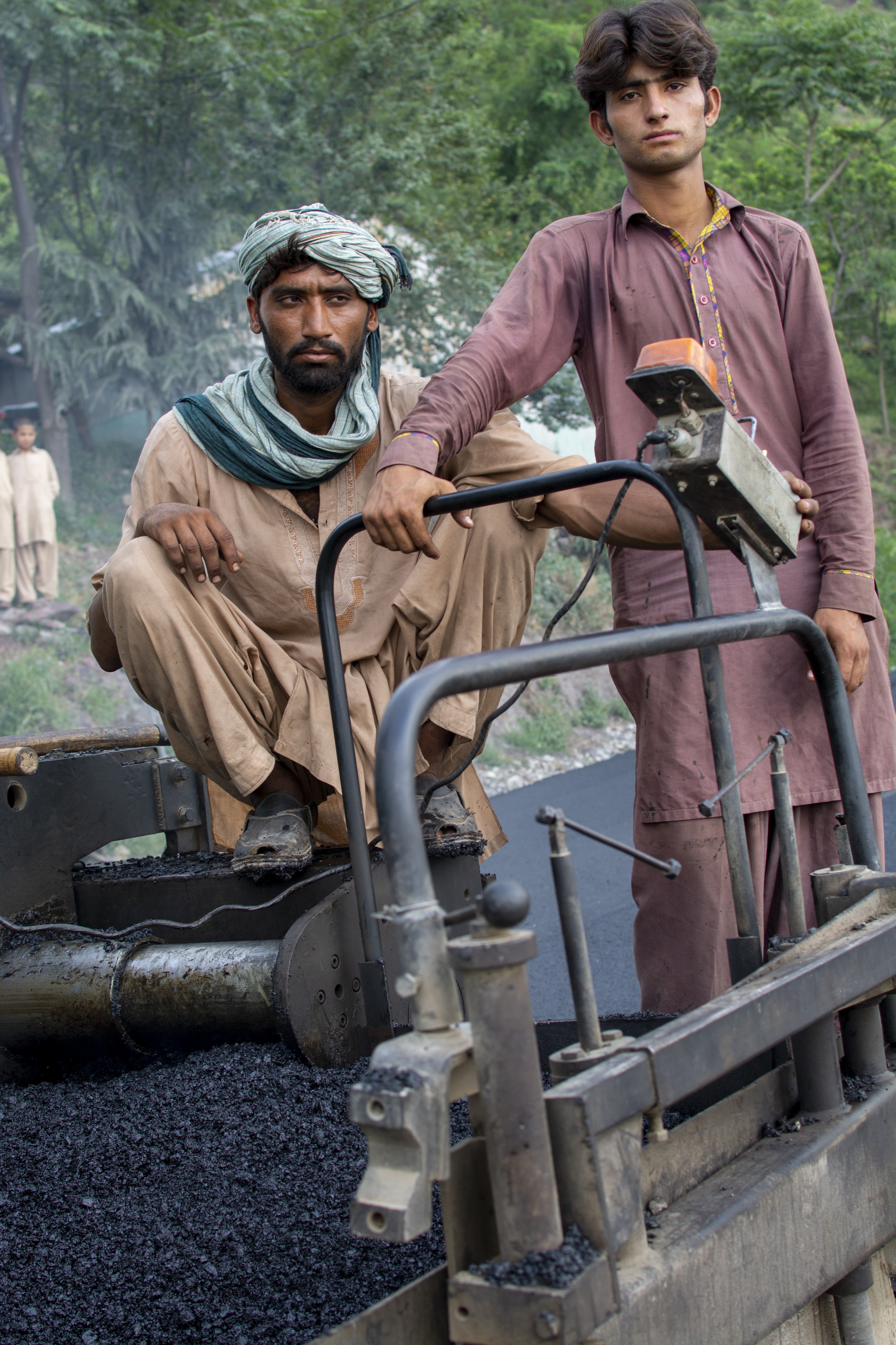 Men busy at the construction site