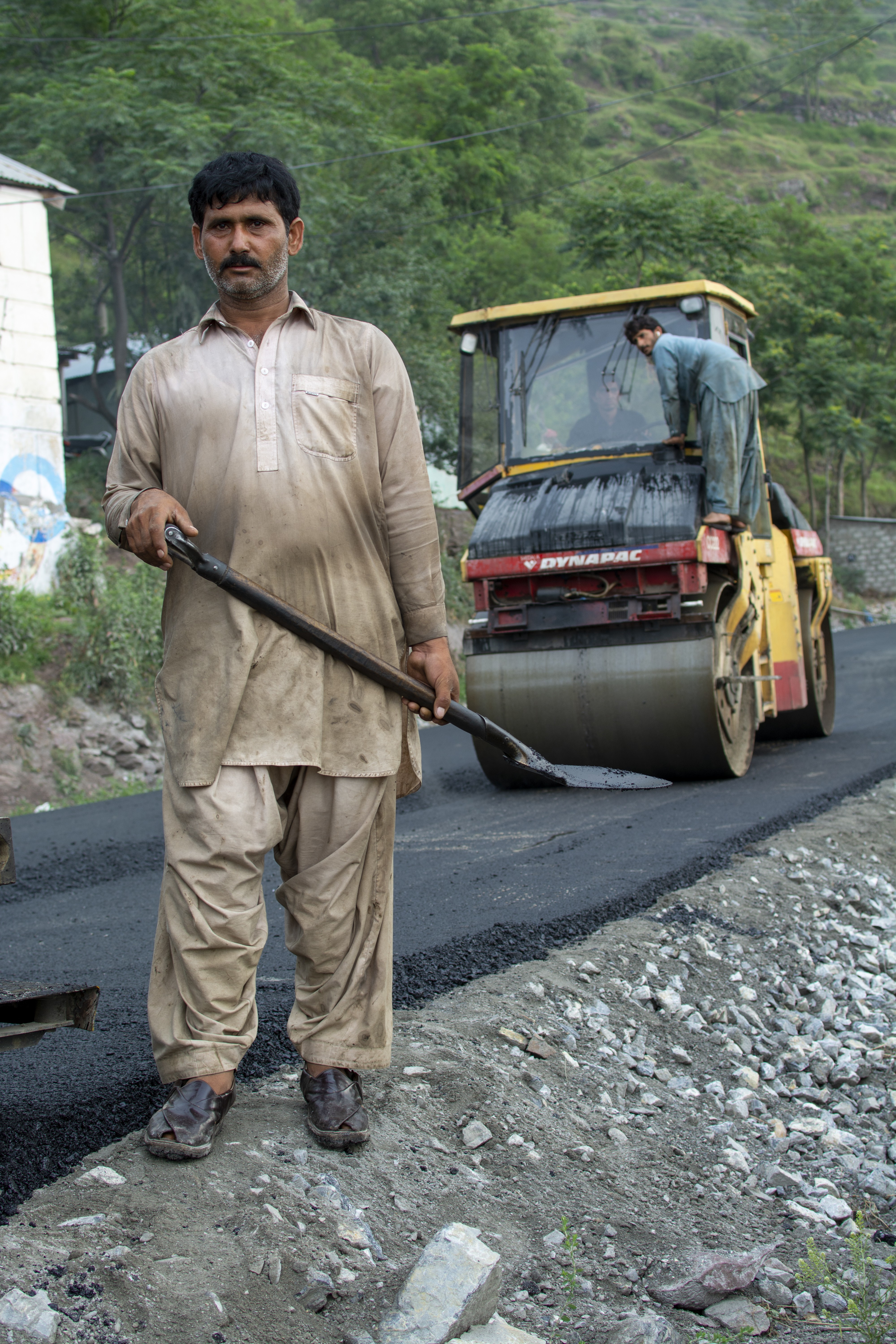 Men busy at the construction site