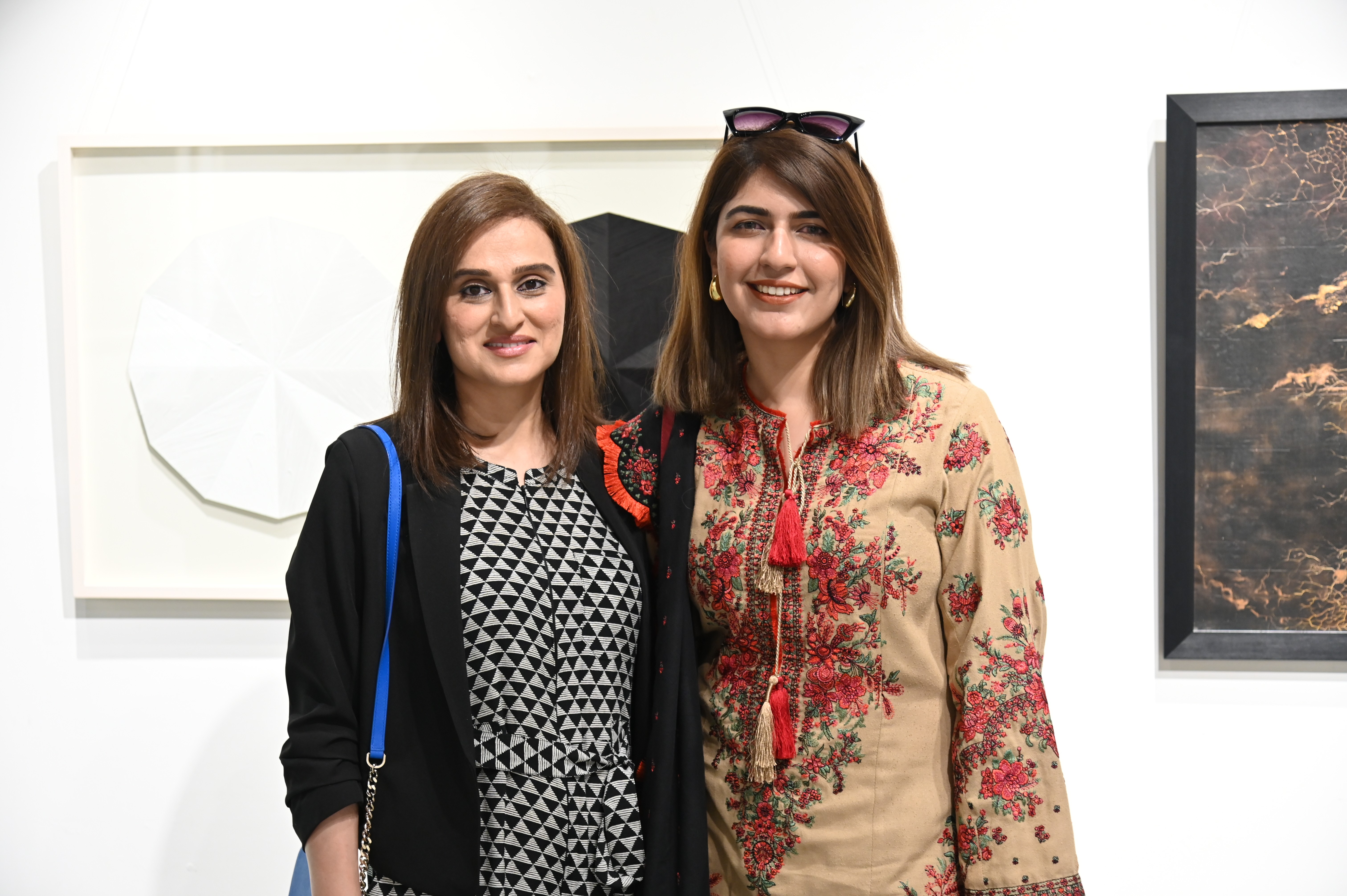 The visitors at the opening of Earth, Wind, Sky curated by Aasim Akhtar