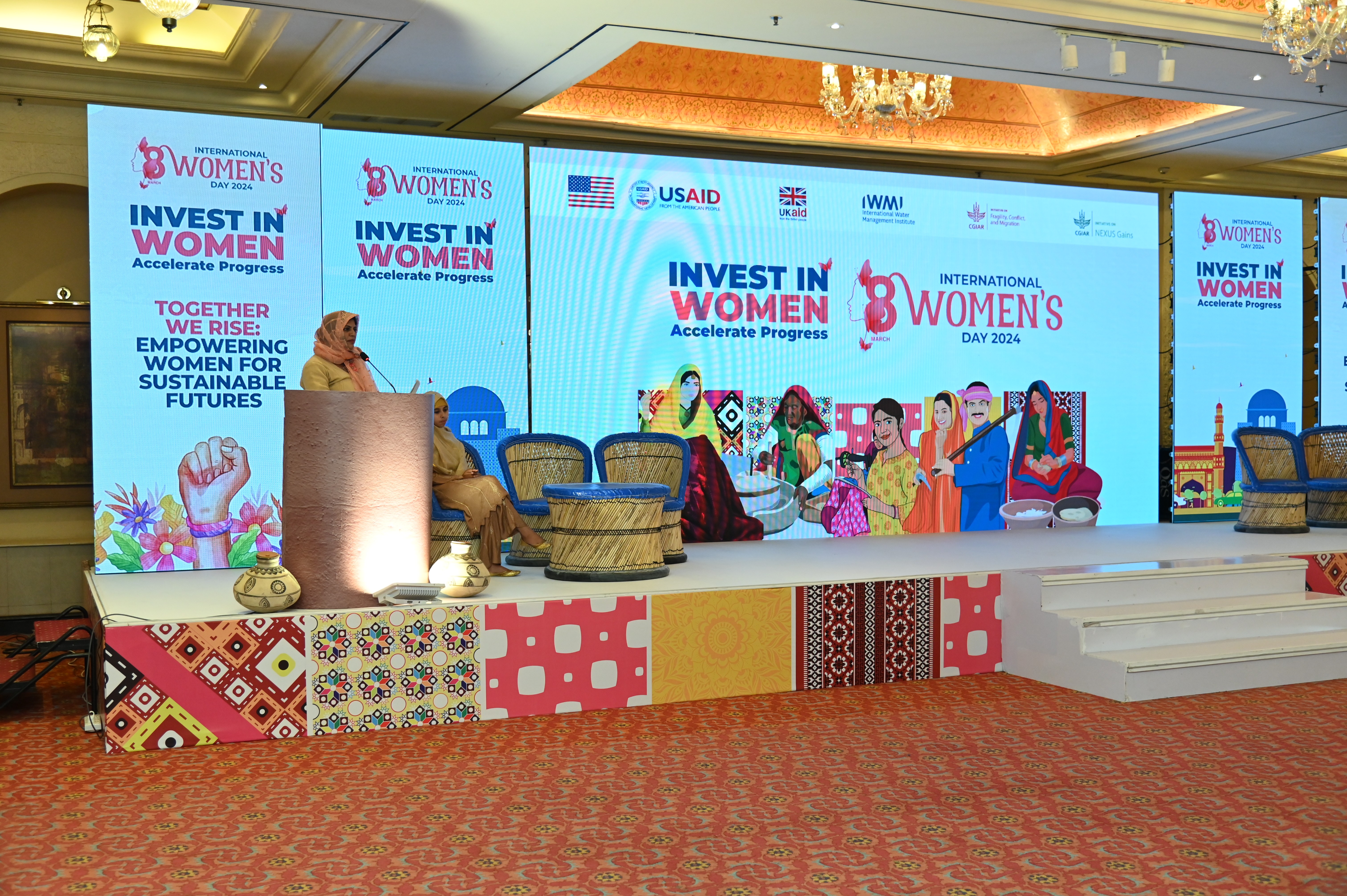 A glimpse of The Women's Day celebrations with a theme, "Together we rise: Empowering women for sustainable futures"