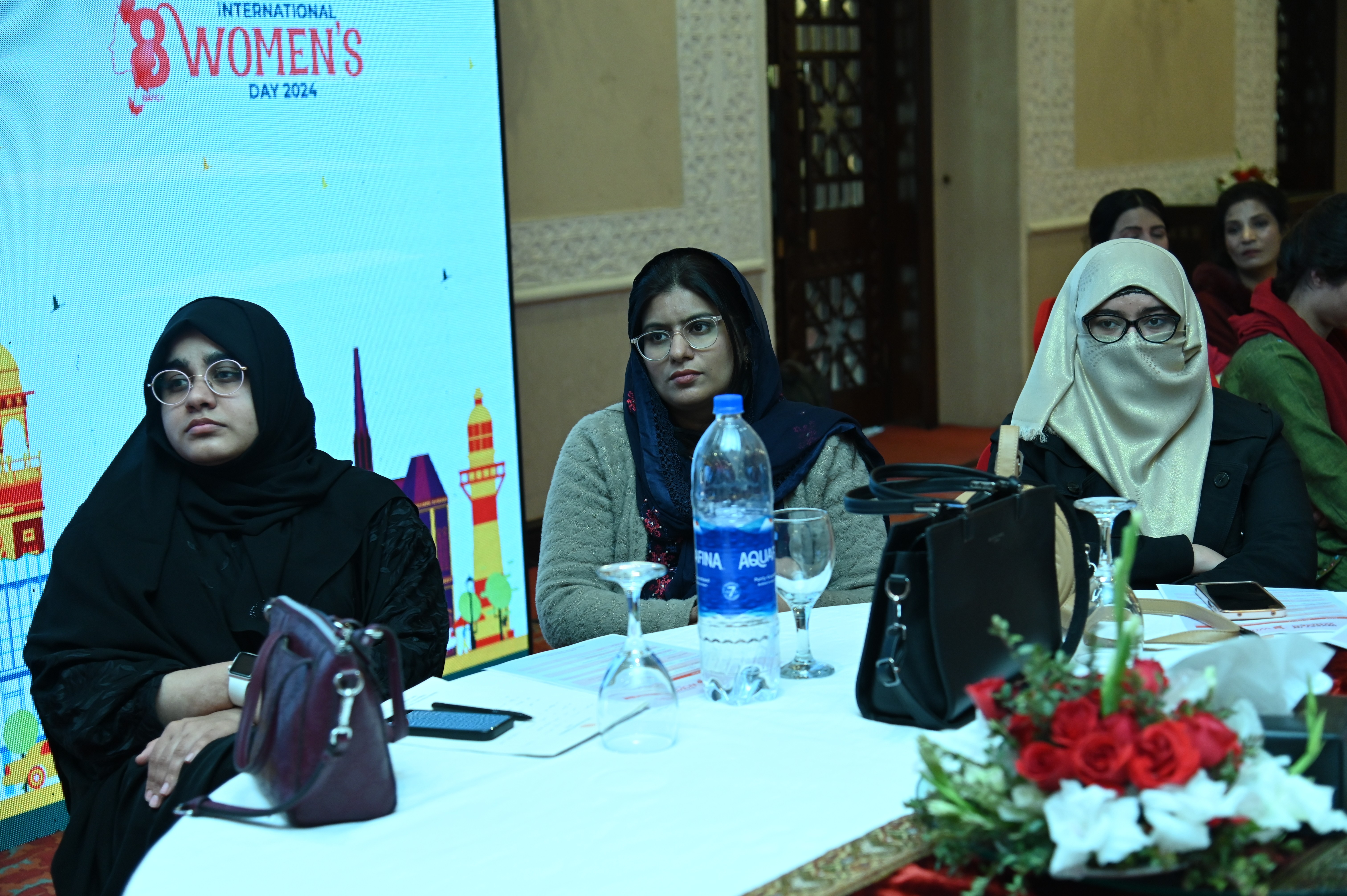 The participants at The Women's Day celebrations