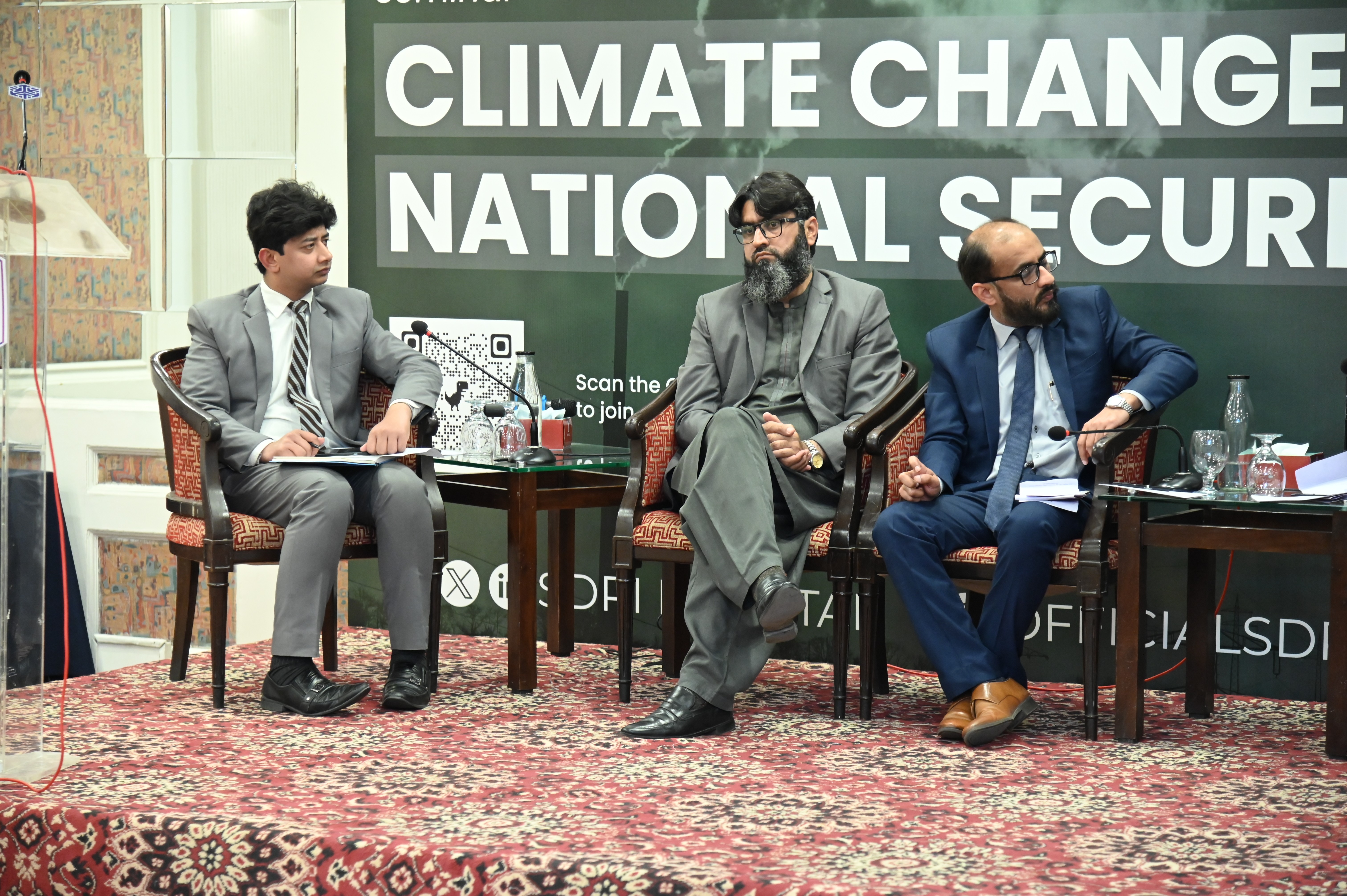 A panel discussion during the Seminar on Climate Change