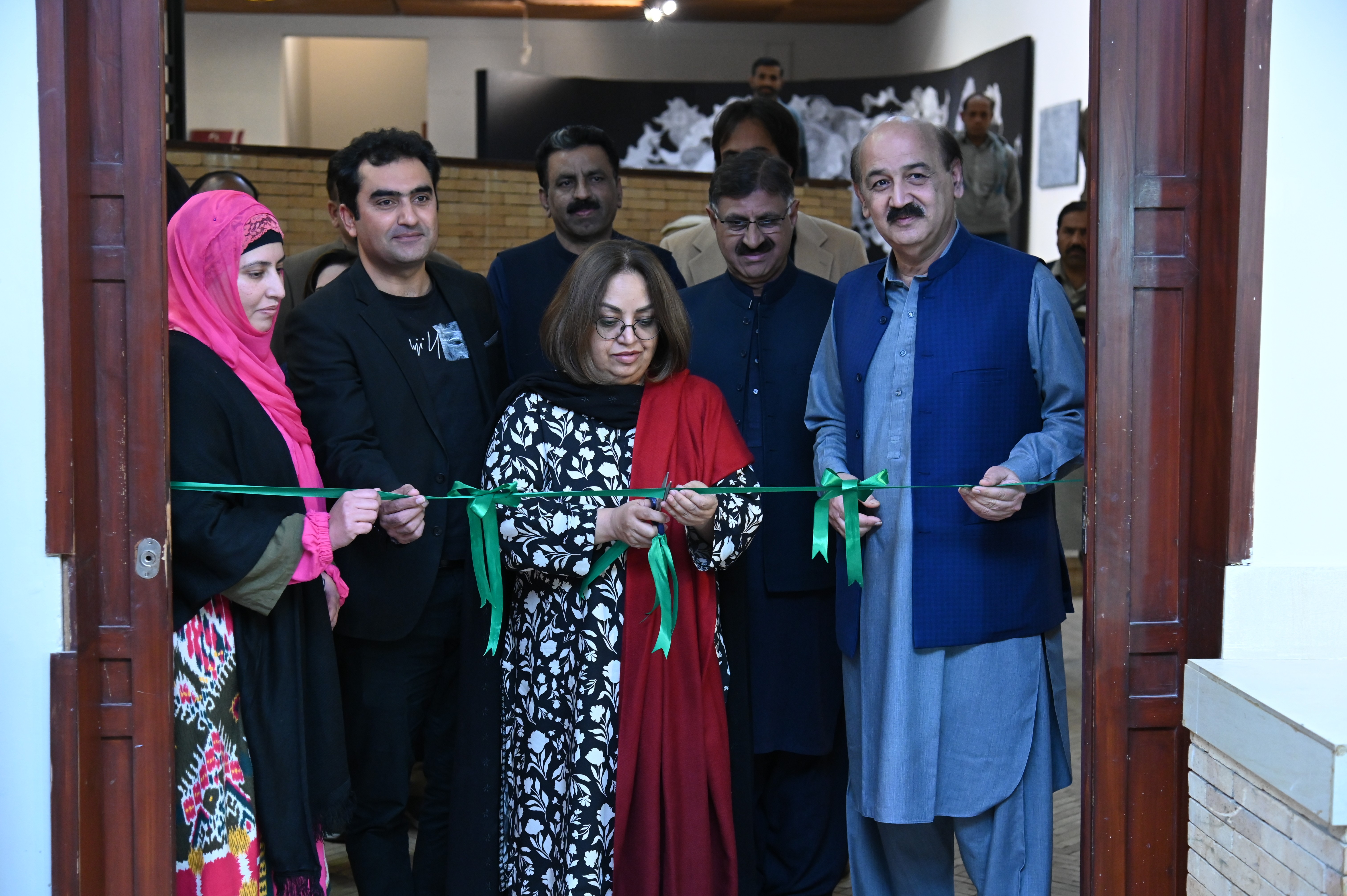 The inauguration of the calligraphy exhibition at PNCA