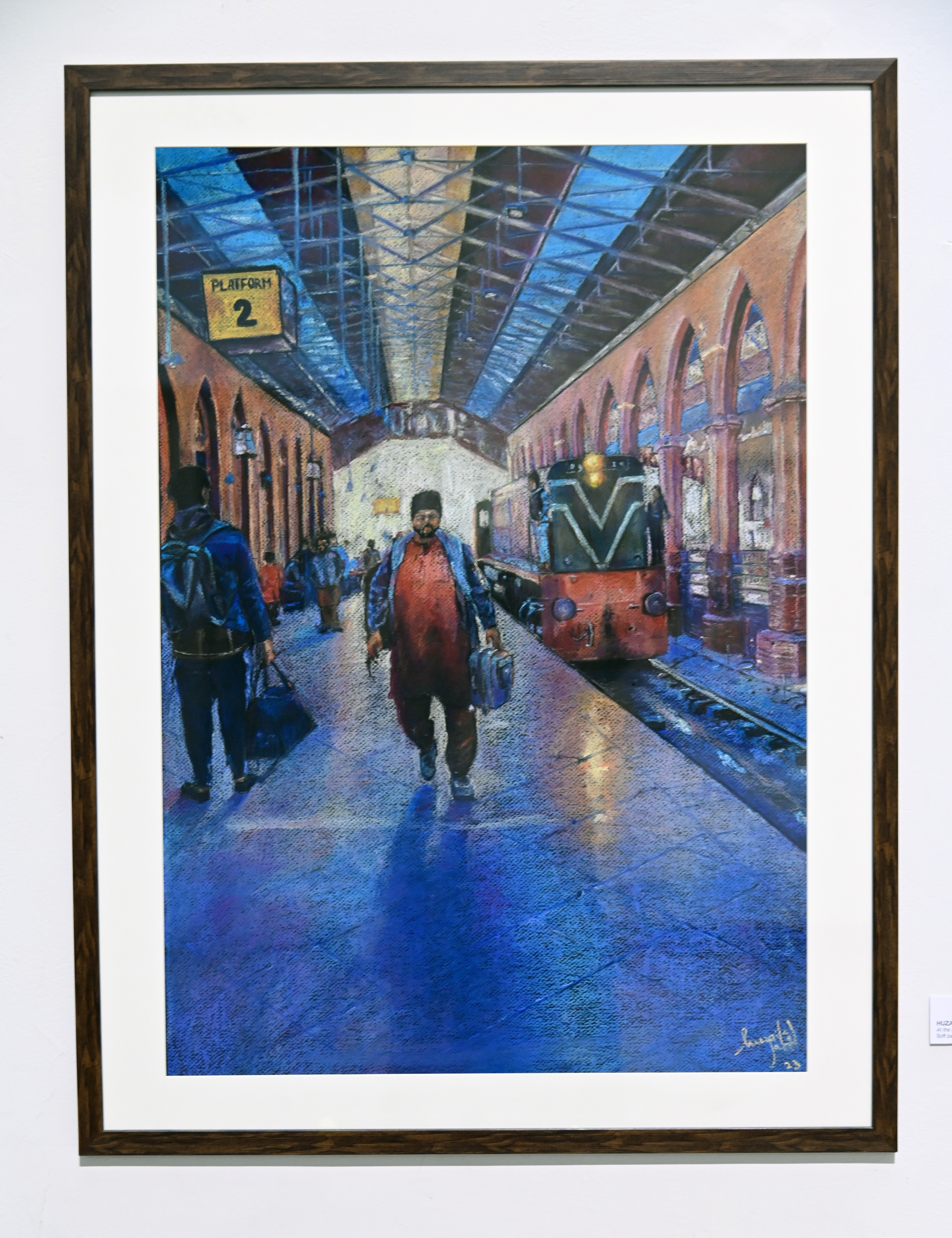 The painting of the Railway platform