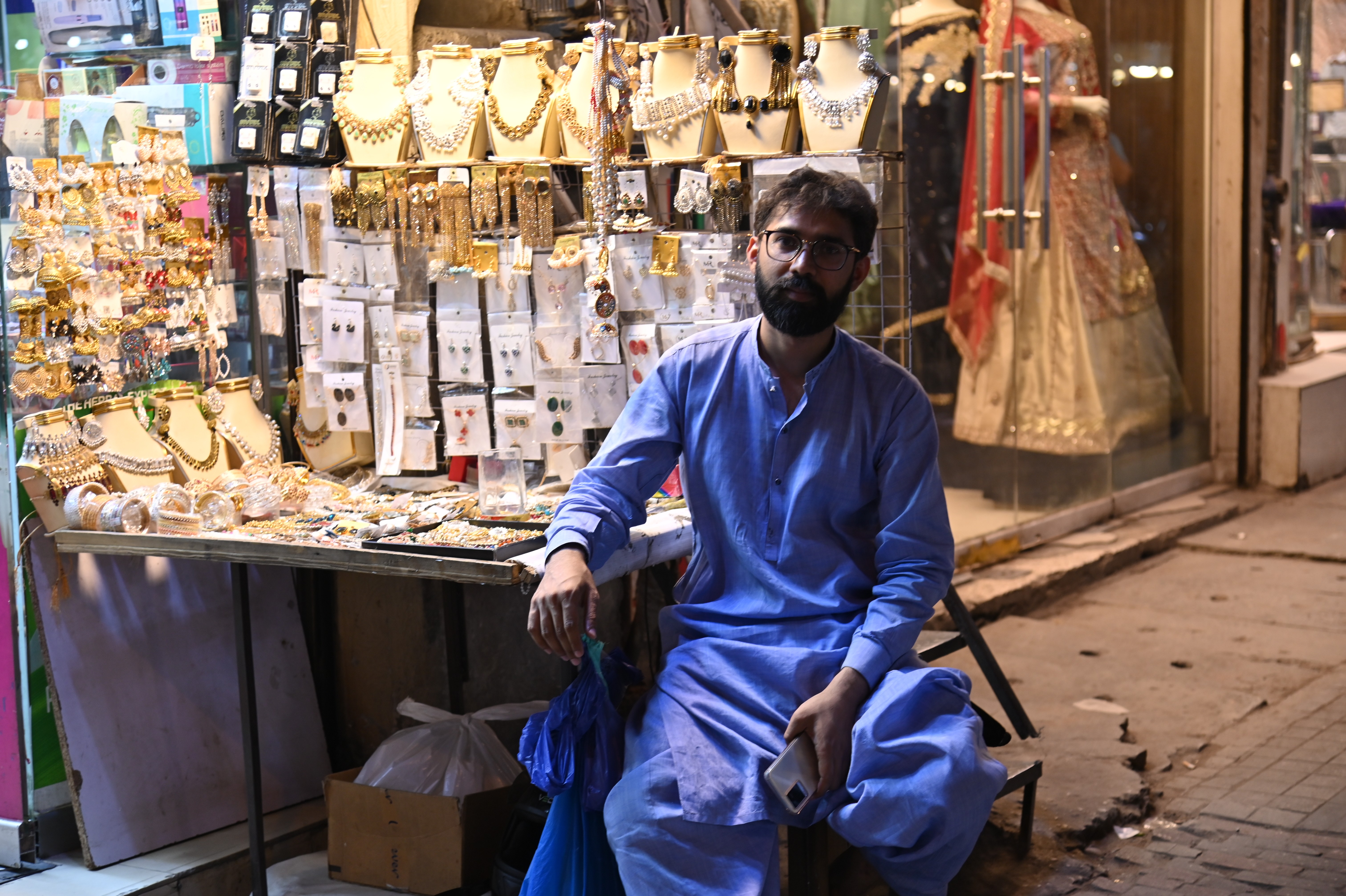 A jewelry stall