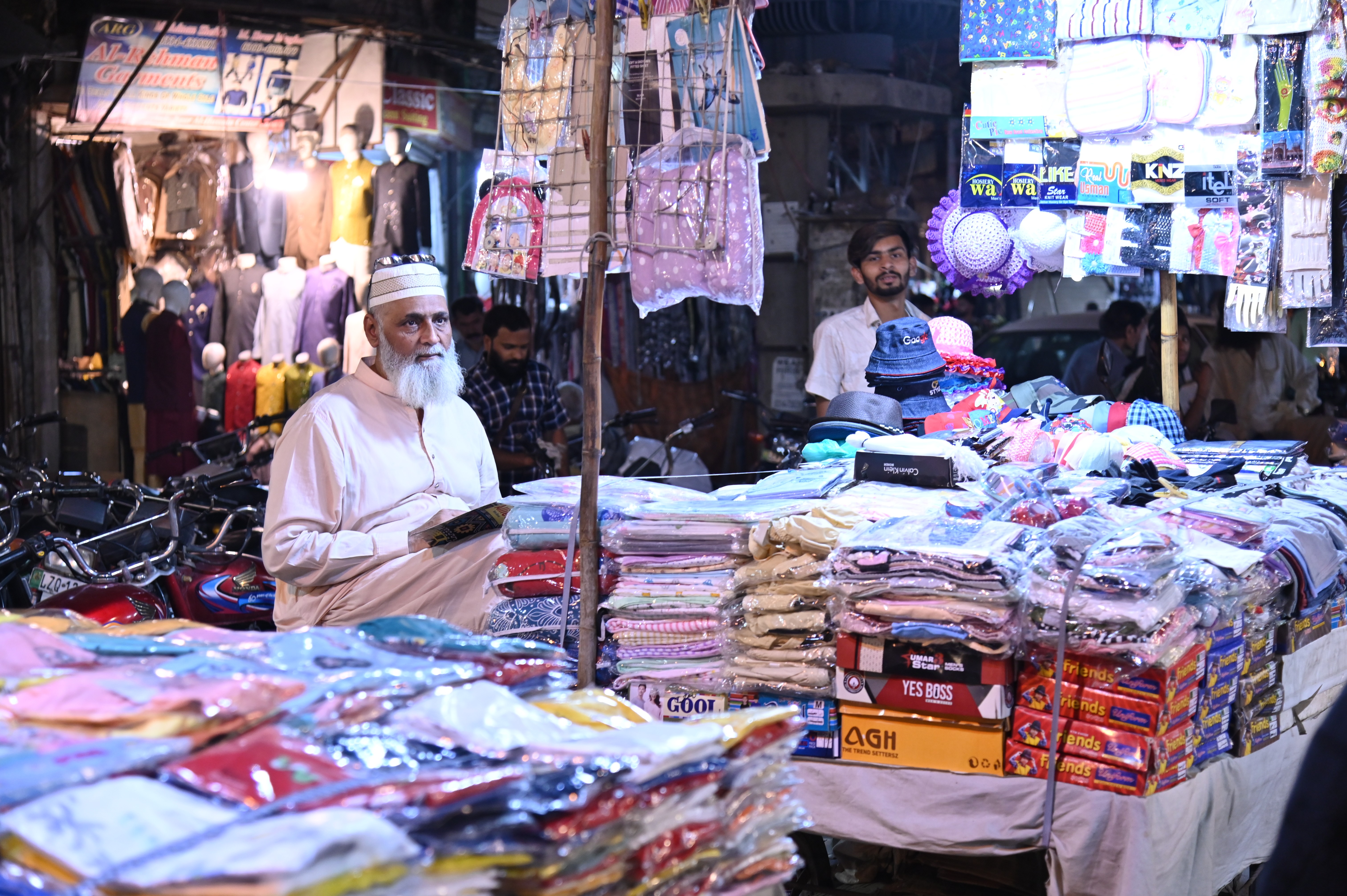 The garments stall