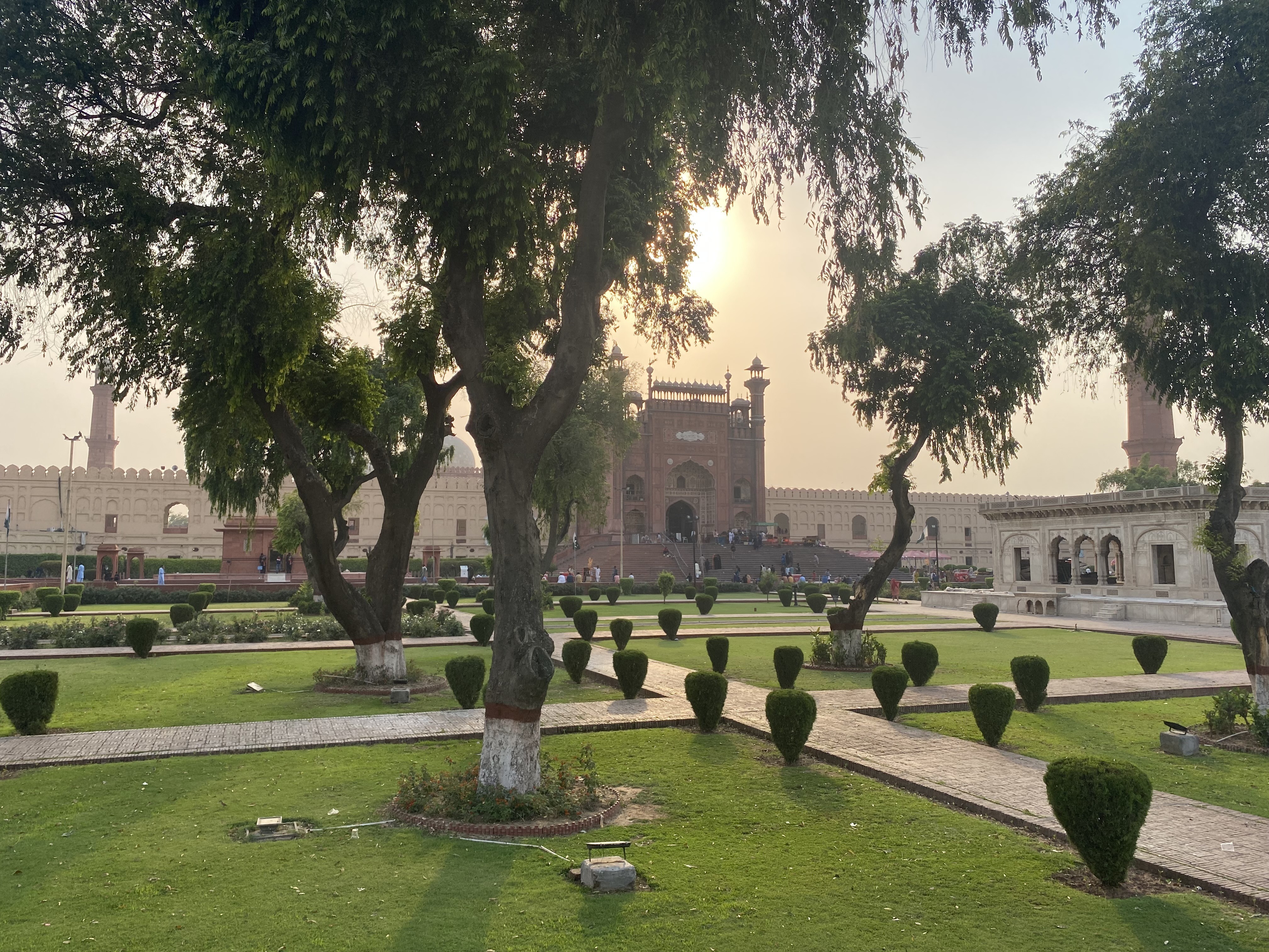 The beautiful view of tomb of Allama Muhammad Iqbal