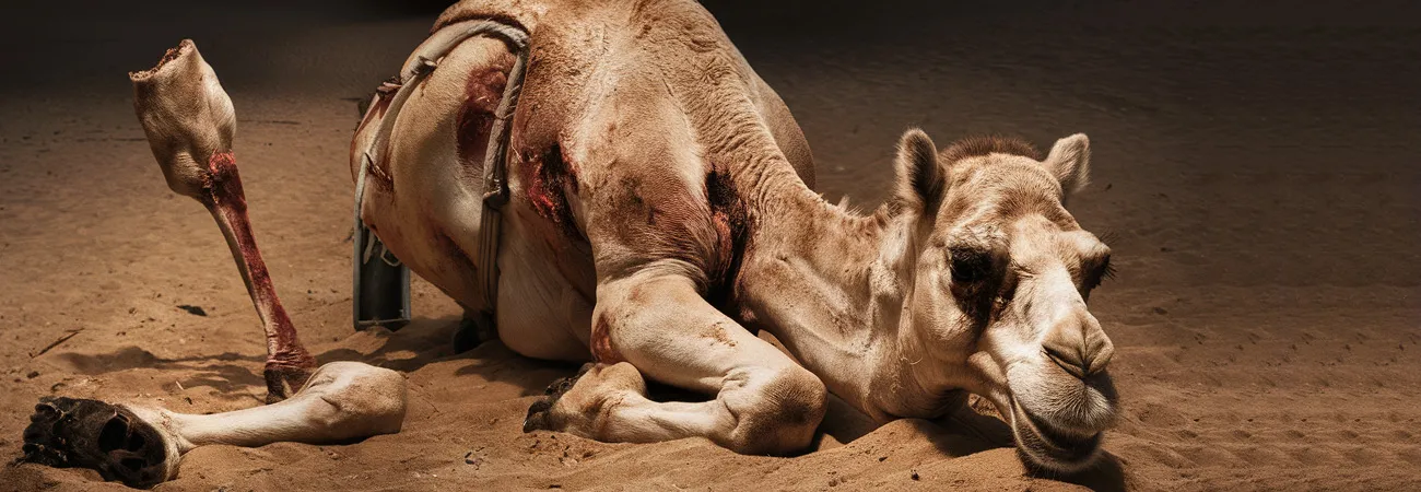 Sanghar camel suffering from severe blood deficiency-INP