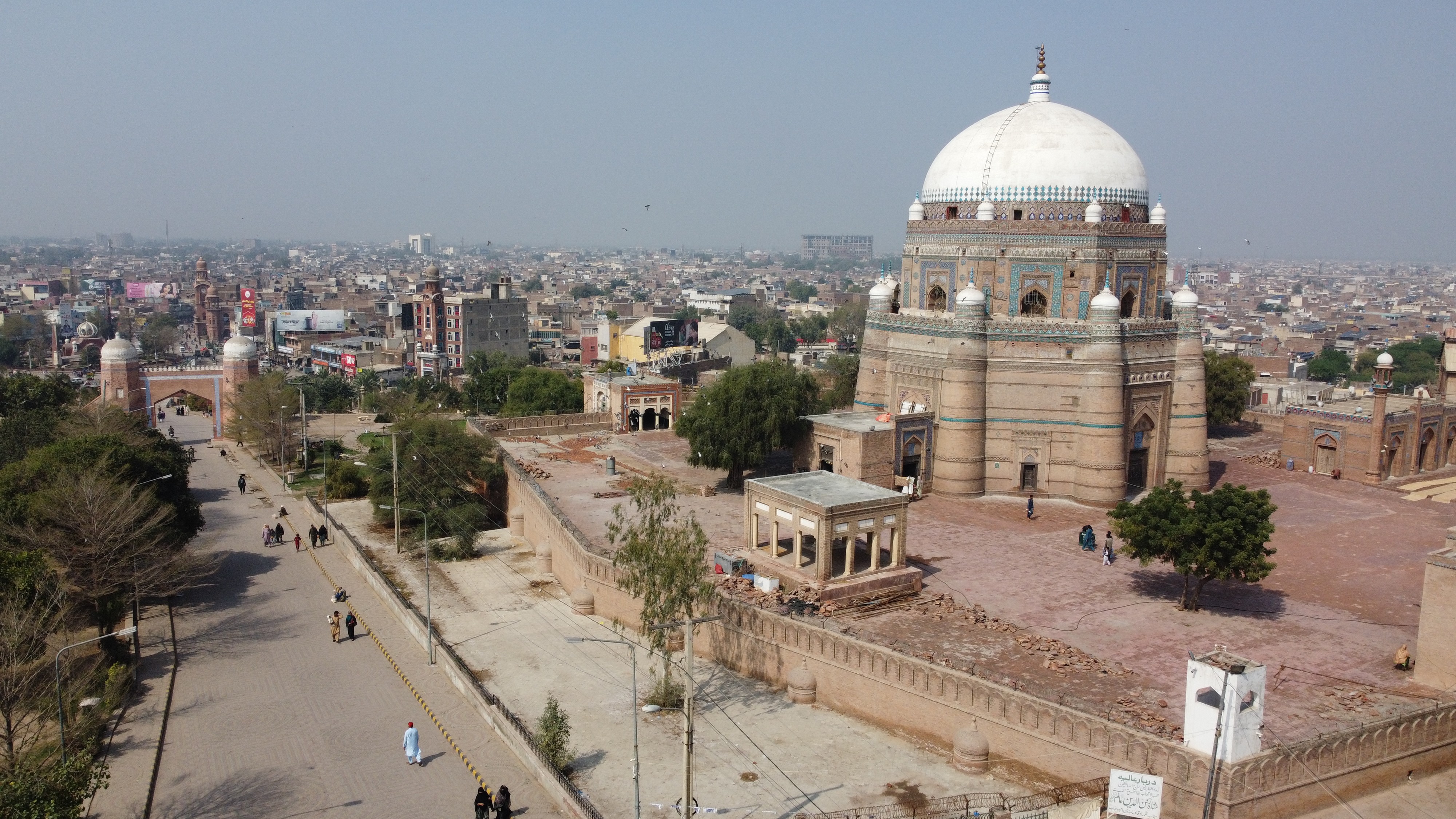 The iconic Tomb of Shah Rukn-e-Alam in Multan, Pakistan